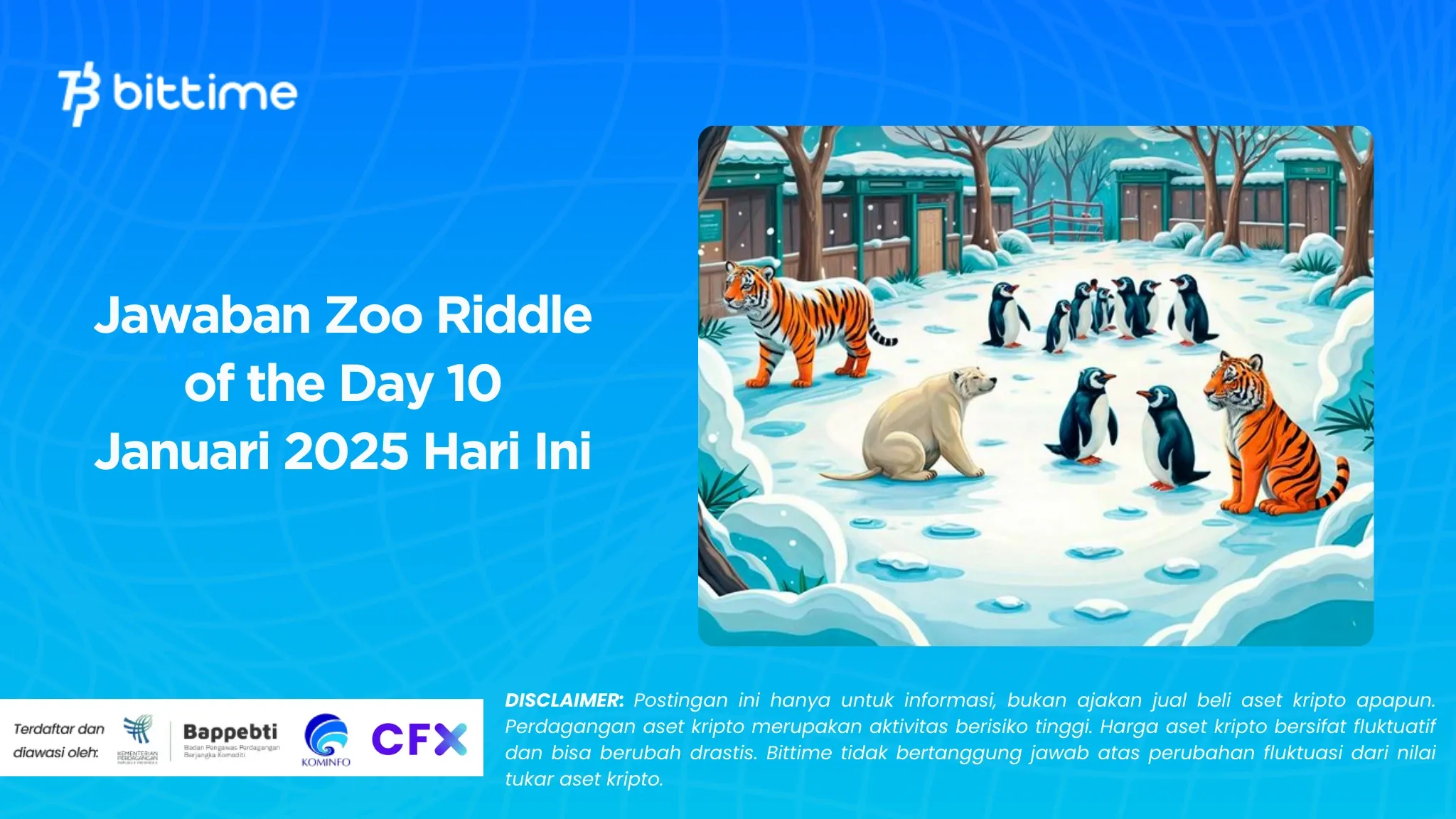 Jawaban Zoo Riddle of the Day 10 Januari 2025 Hari Ini