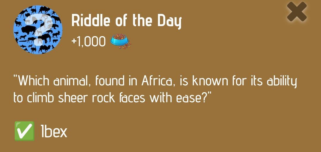 Jawaban Zoo Riddle of the Day 6 Januari