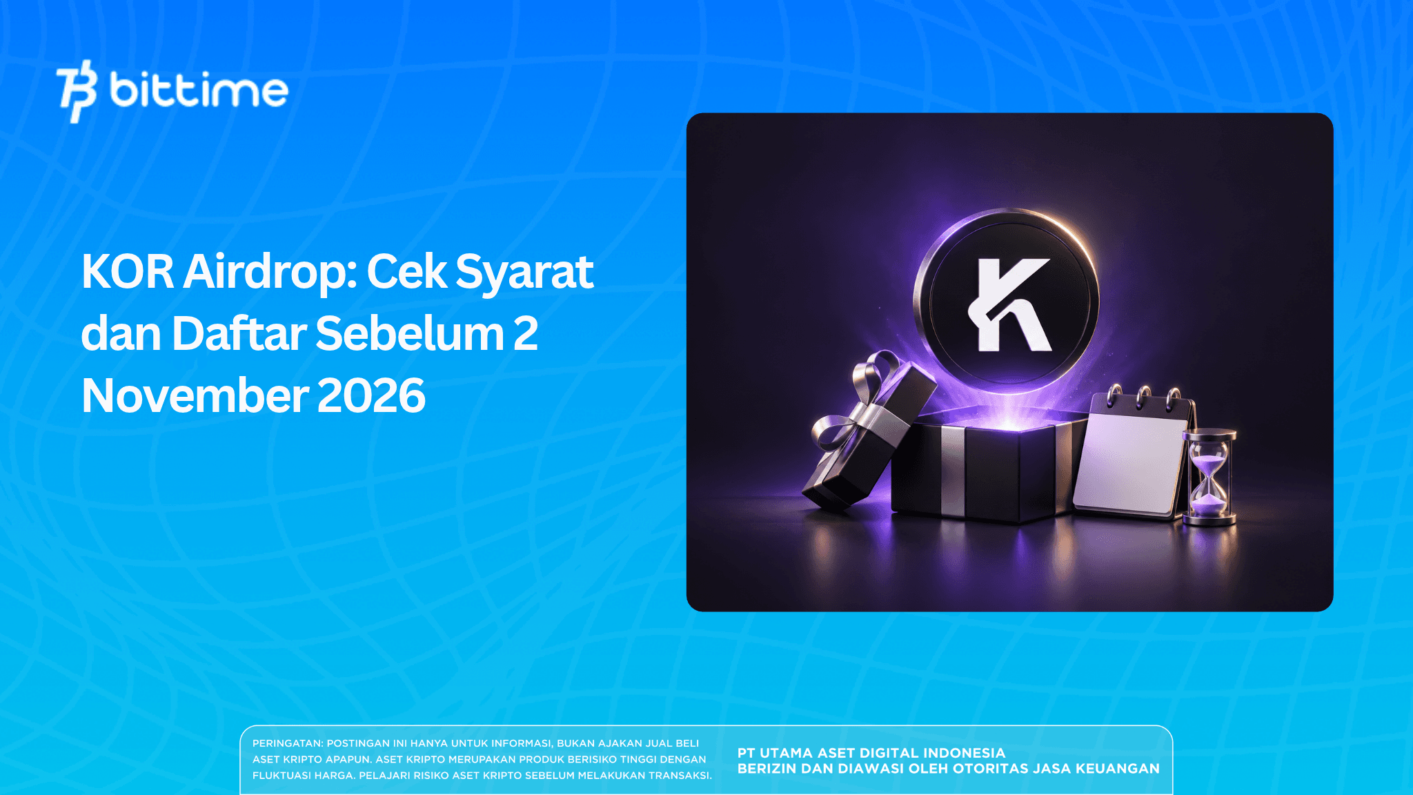 KOR Airdrop: Cek Syarat dan Daftar Sebelum 2 November 2026