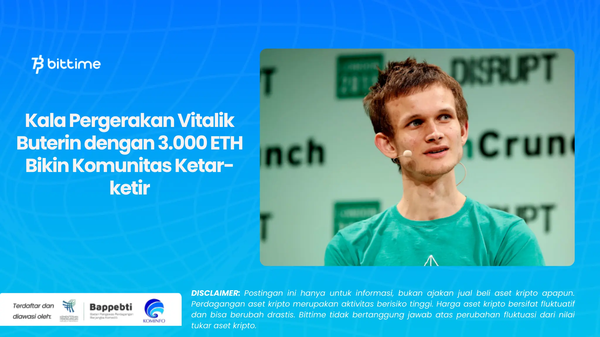 Kala Pergerakan Vitalik Buterin dengan 3.000 ETH Bikin Komunitas Ketar-ketir