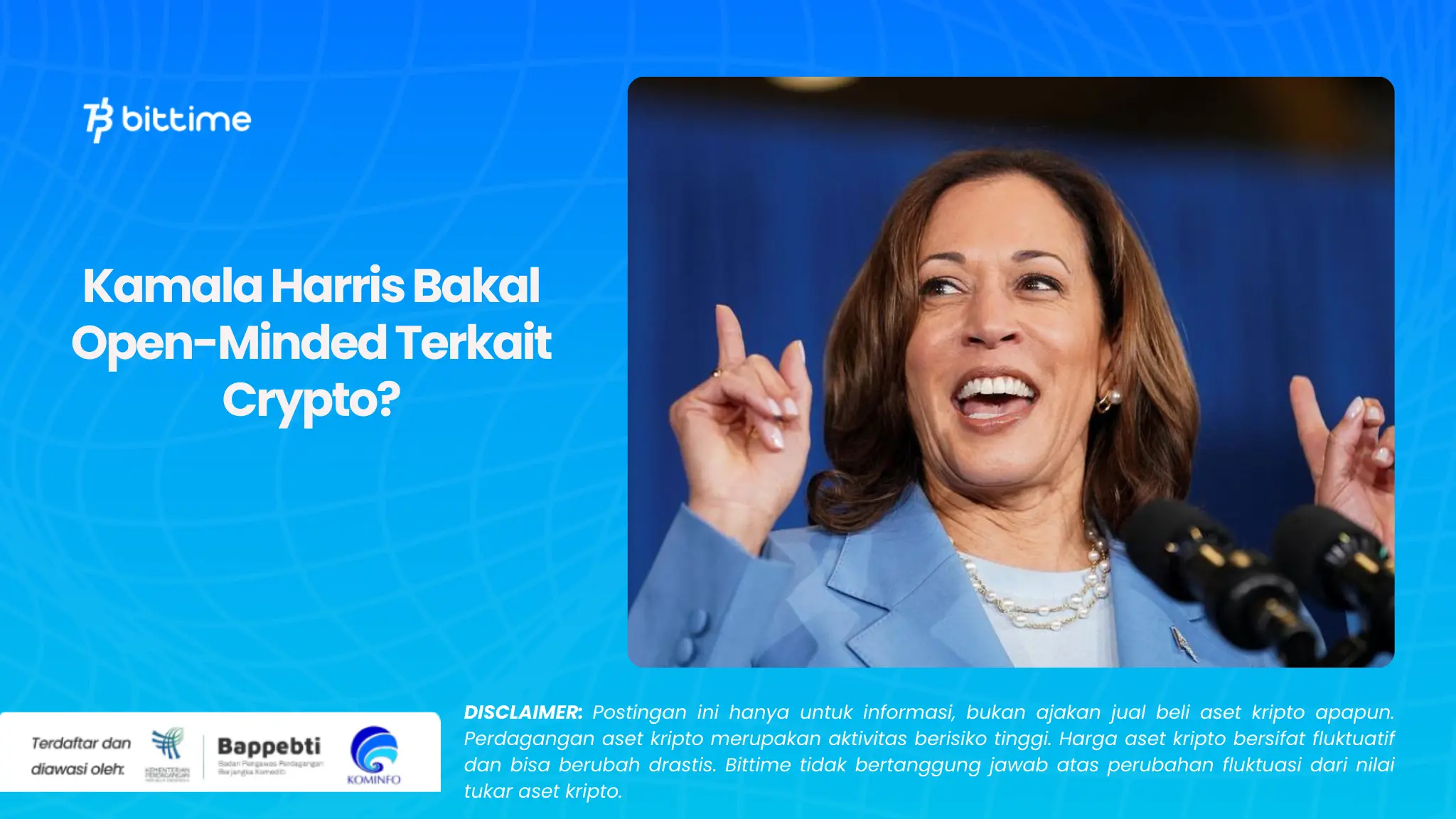 Kamala Harris Bakal Open-Minded Terkait Crypto?