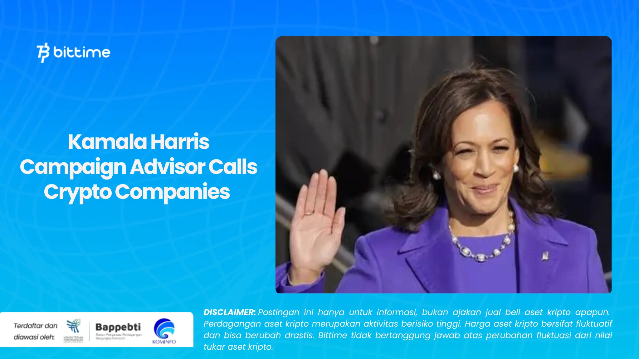 Kamala Harris Campaign Advisor Calls Crypto Companies 