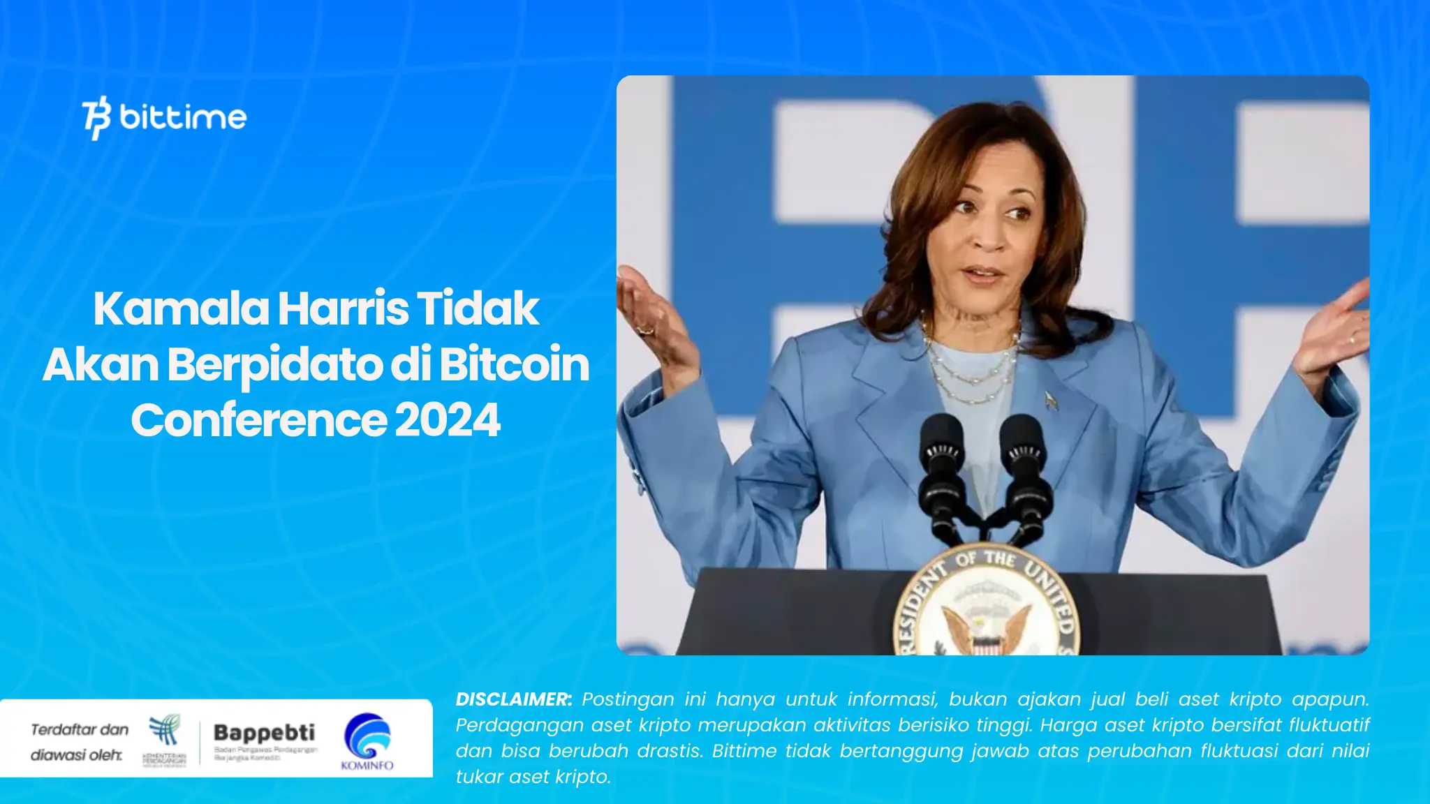 Kamala Harris Tidak Akan Berpidato di Bitcoin Conference 2024.webp