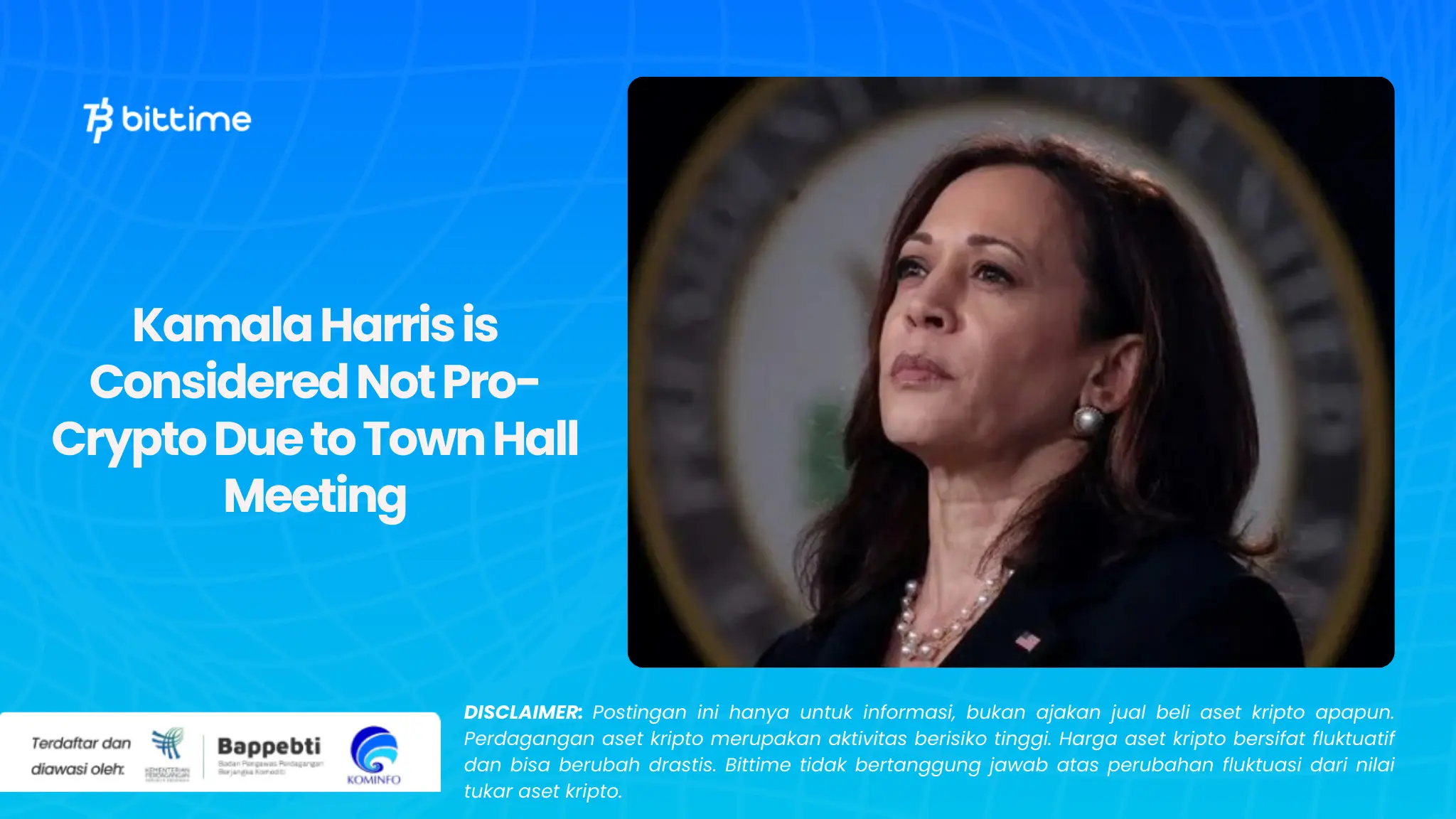 Kamala Harris is Considered Not Pro-Crypto Due to Town Hall Meeting