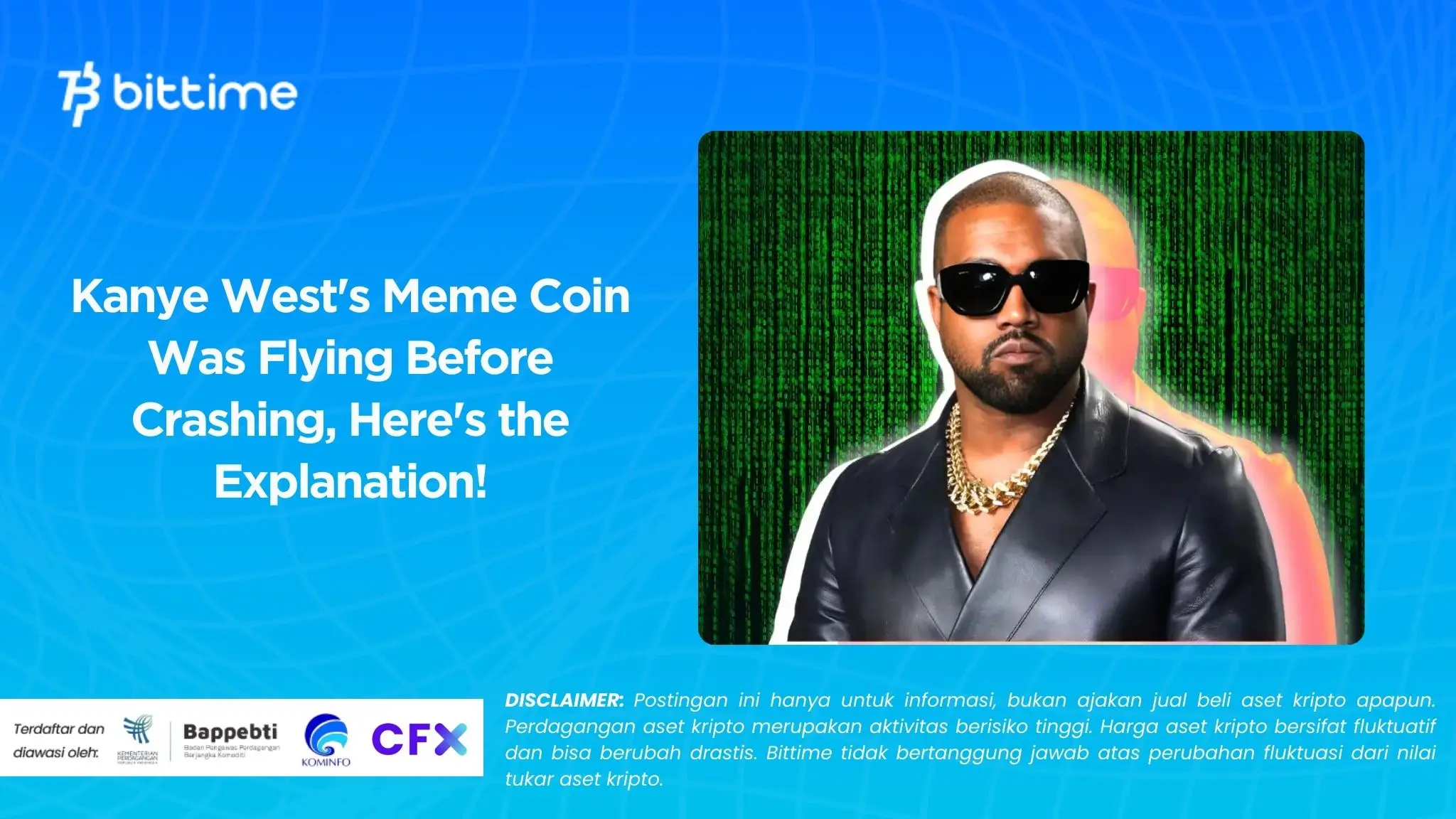 Kanye West's Meme Coin Was Flying Before Crashing, Here's the Explanation!
