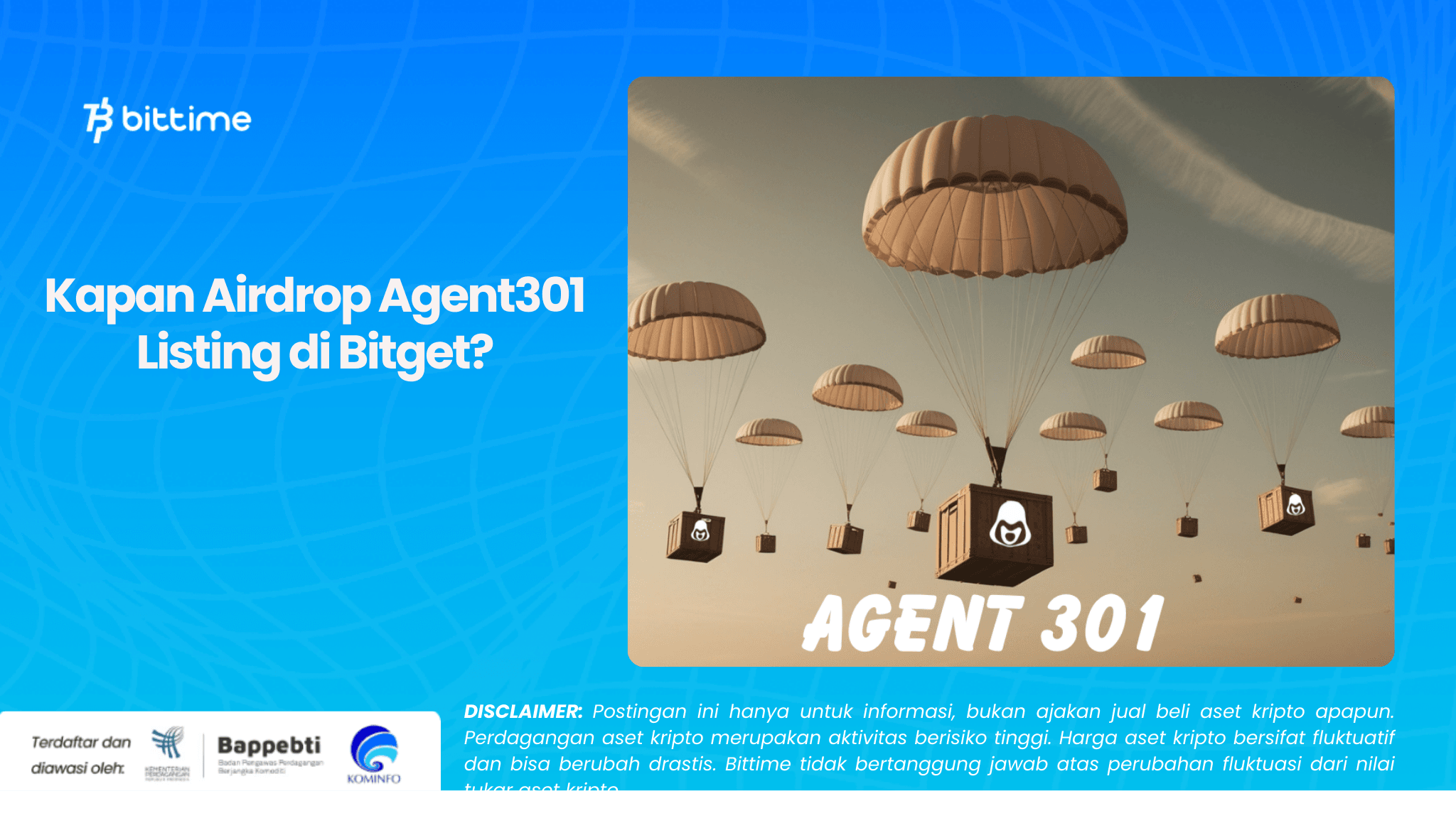 Kapan Airdrop Agent301 Listing di Bitget.png