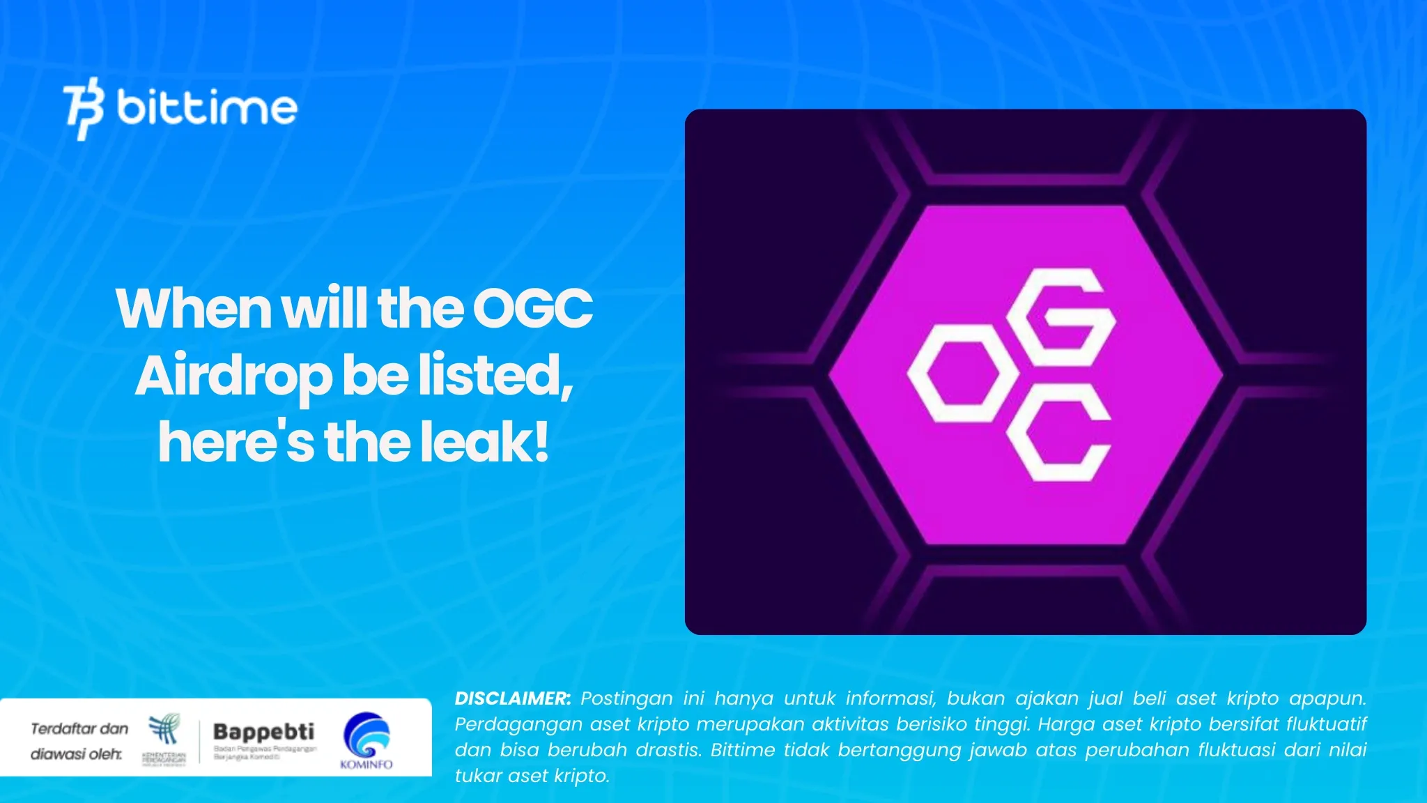When will the OGC Airdrop be listed, here's the leak!