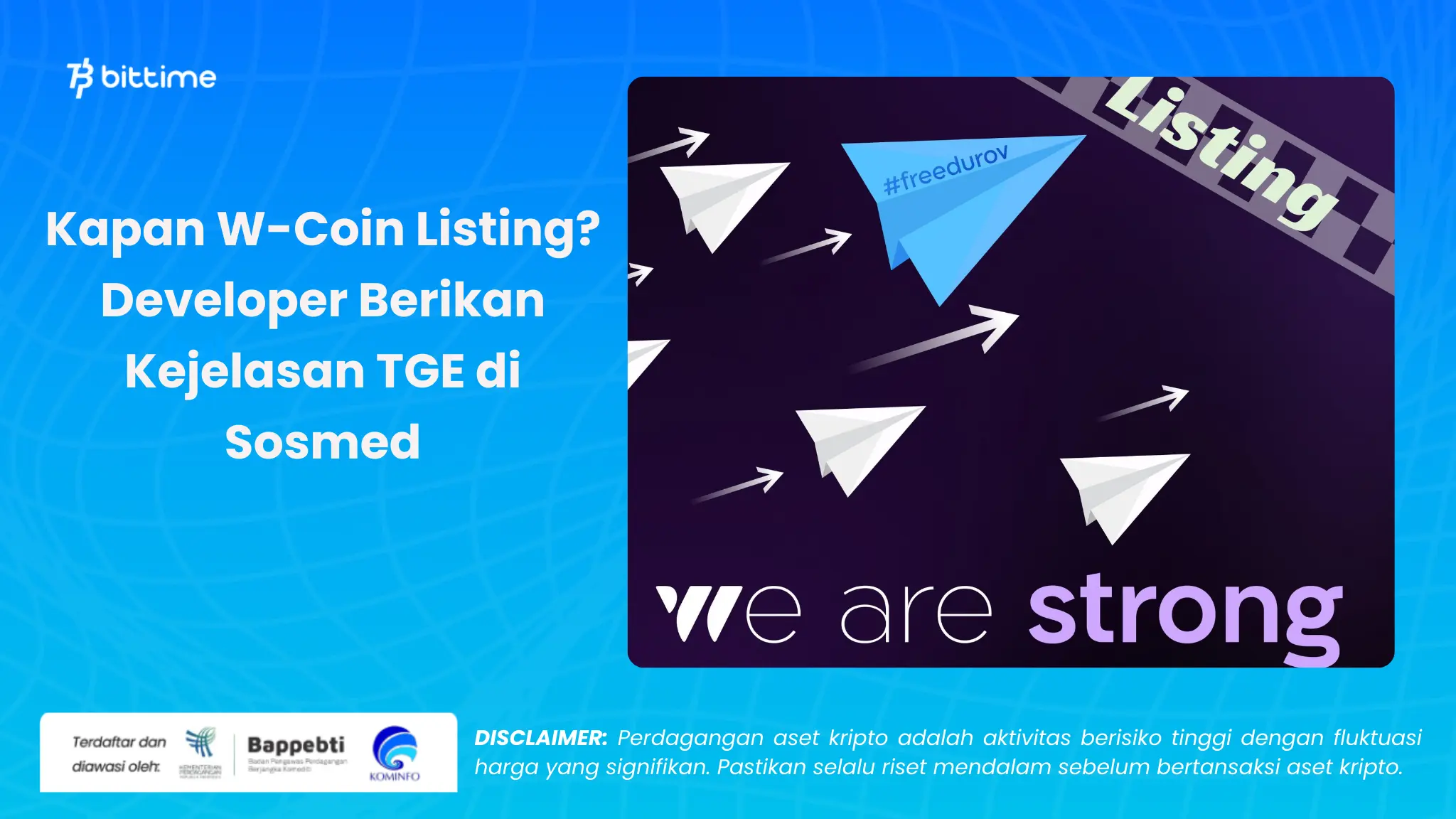 Kapan W-Coin Listing - Bittime