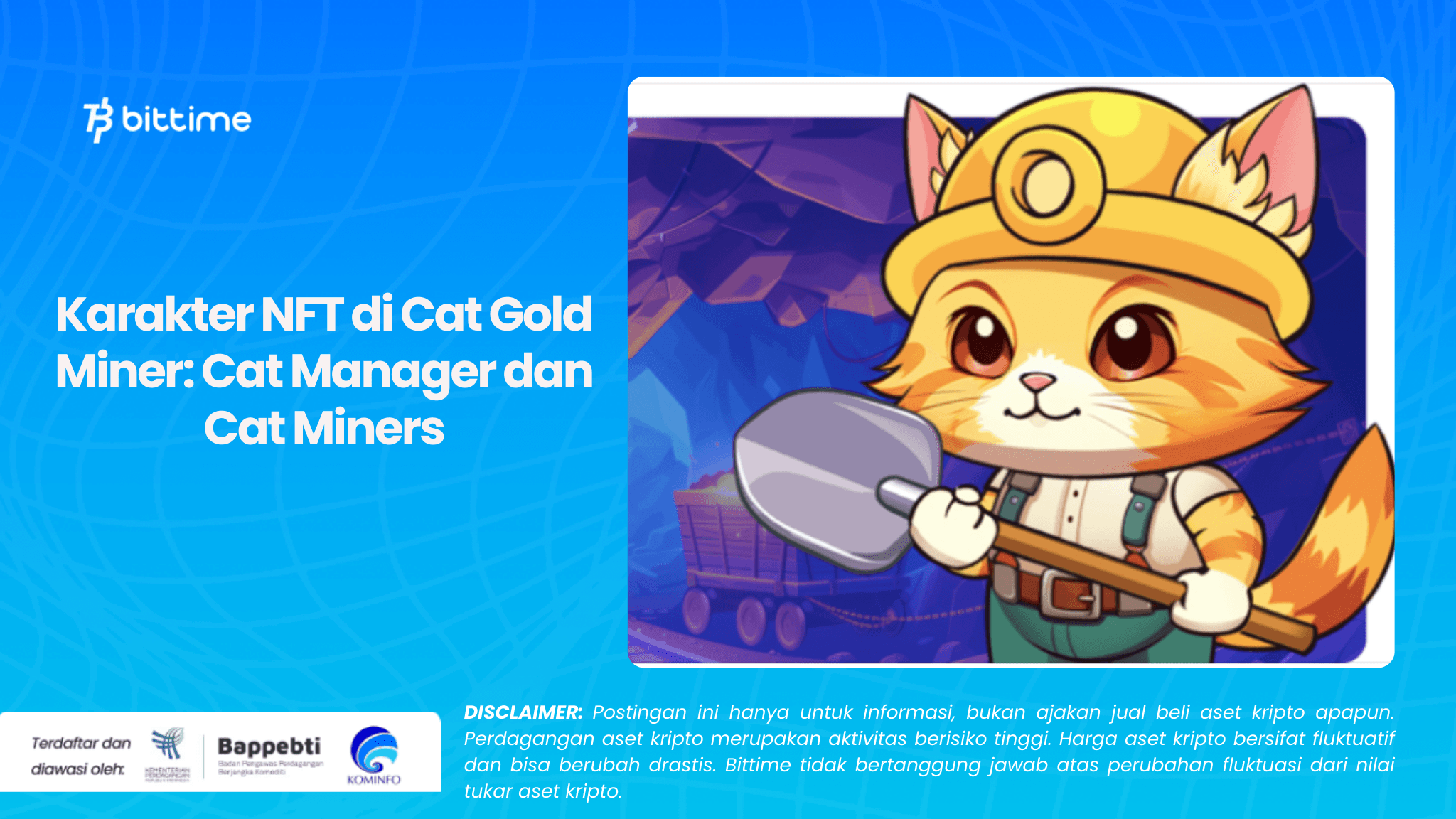 Karakter NFT di Cat Gold Miner: Cat Manager dan Cat Miners