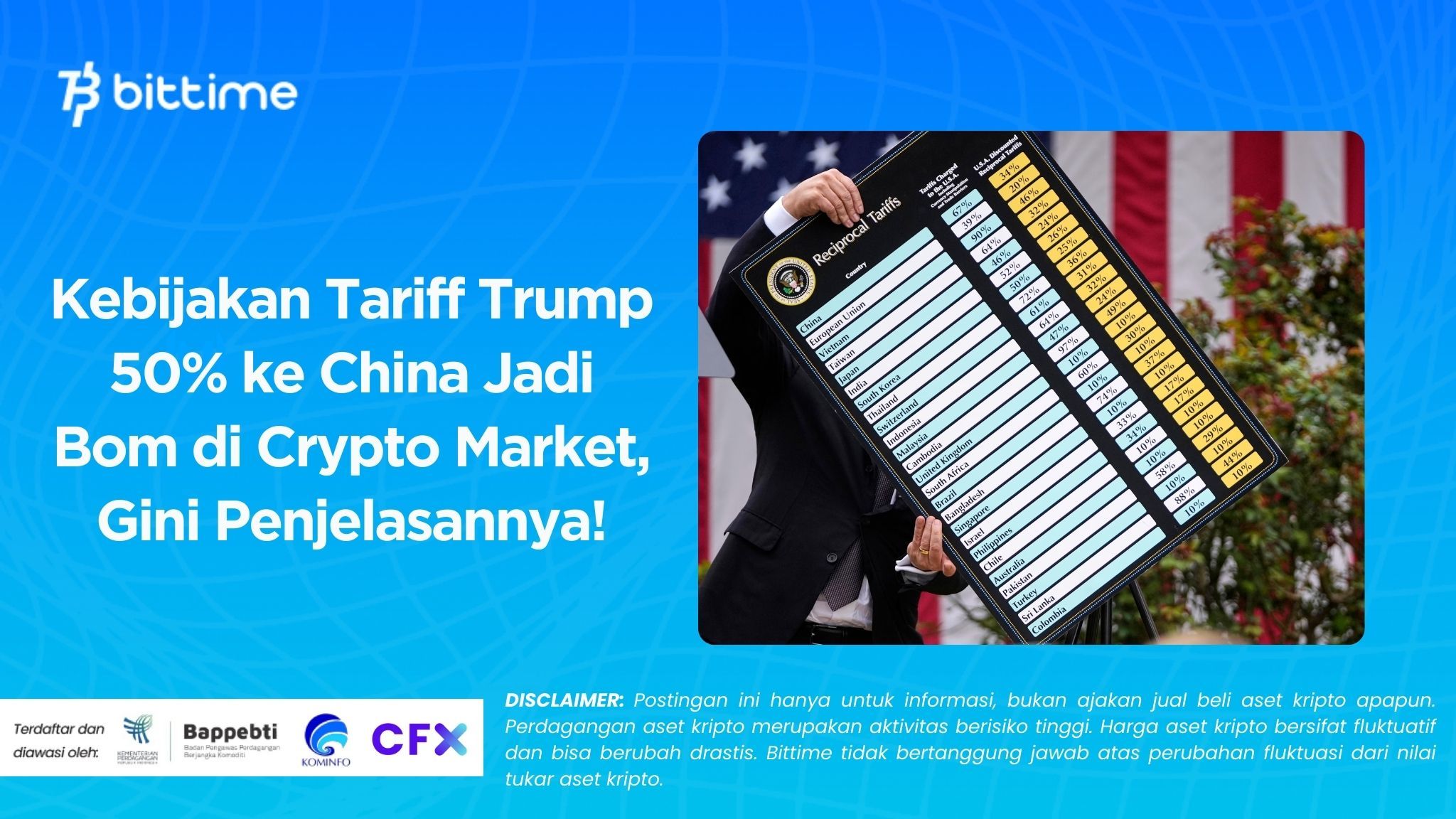 Kebijakan Tariff Trump 50% ke China Jadi Bom di Crypto Market, Gini Penjelasannya!.