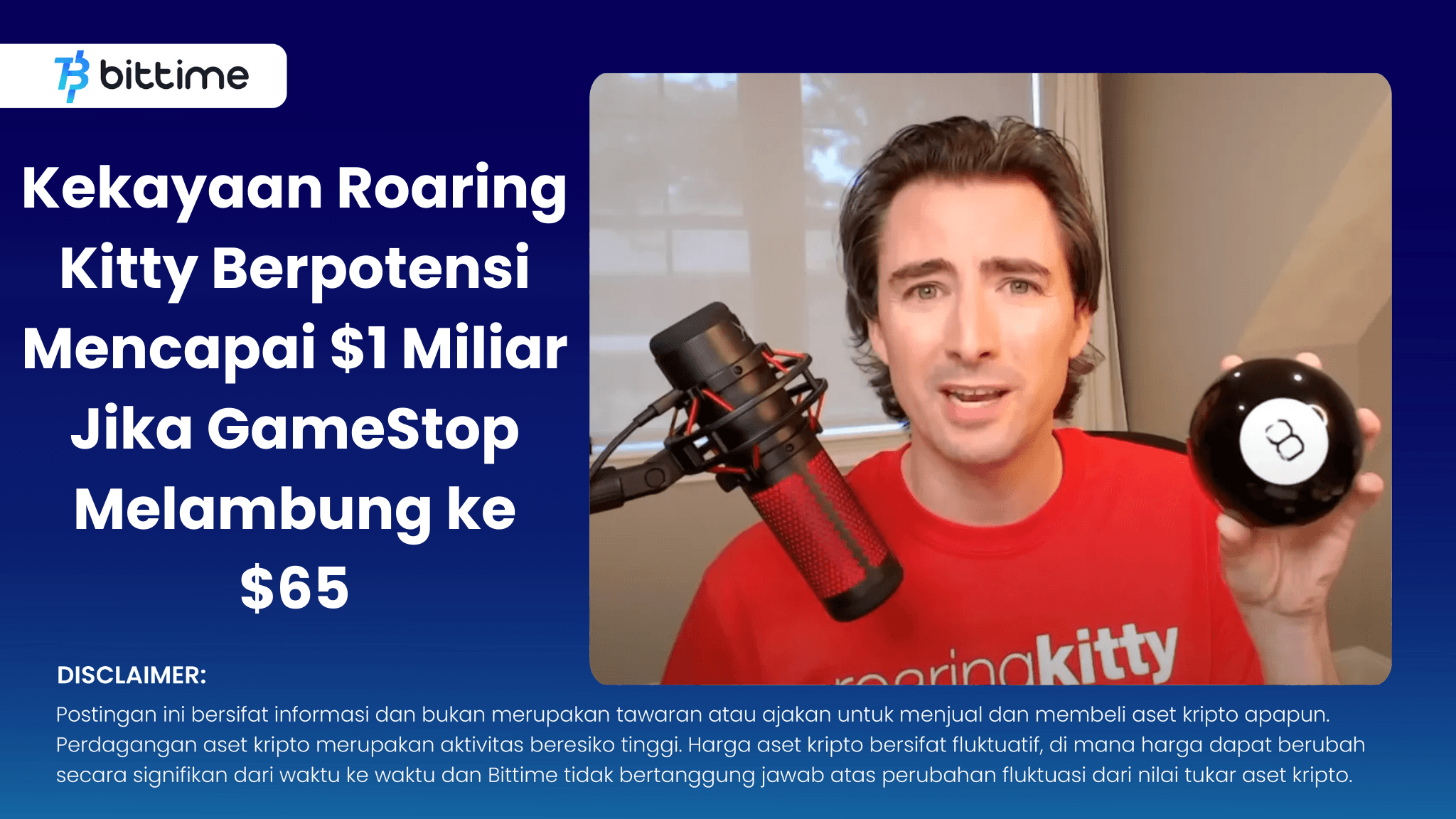 Kekayaan Roaring Kitty Berpotensi Mencapai $1 Miliar Jika GameStop Melambung ke $65