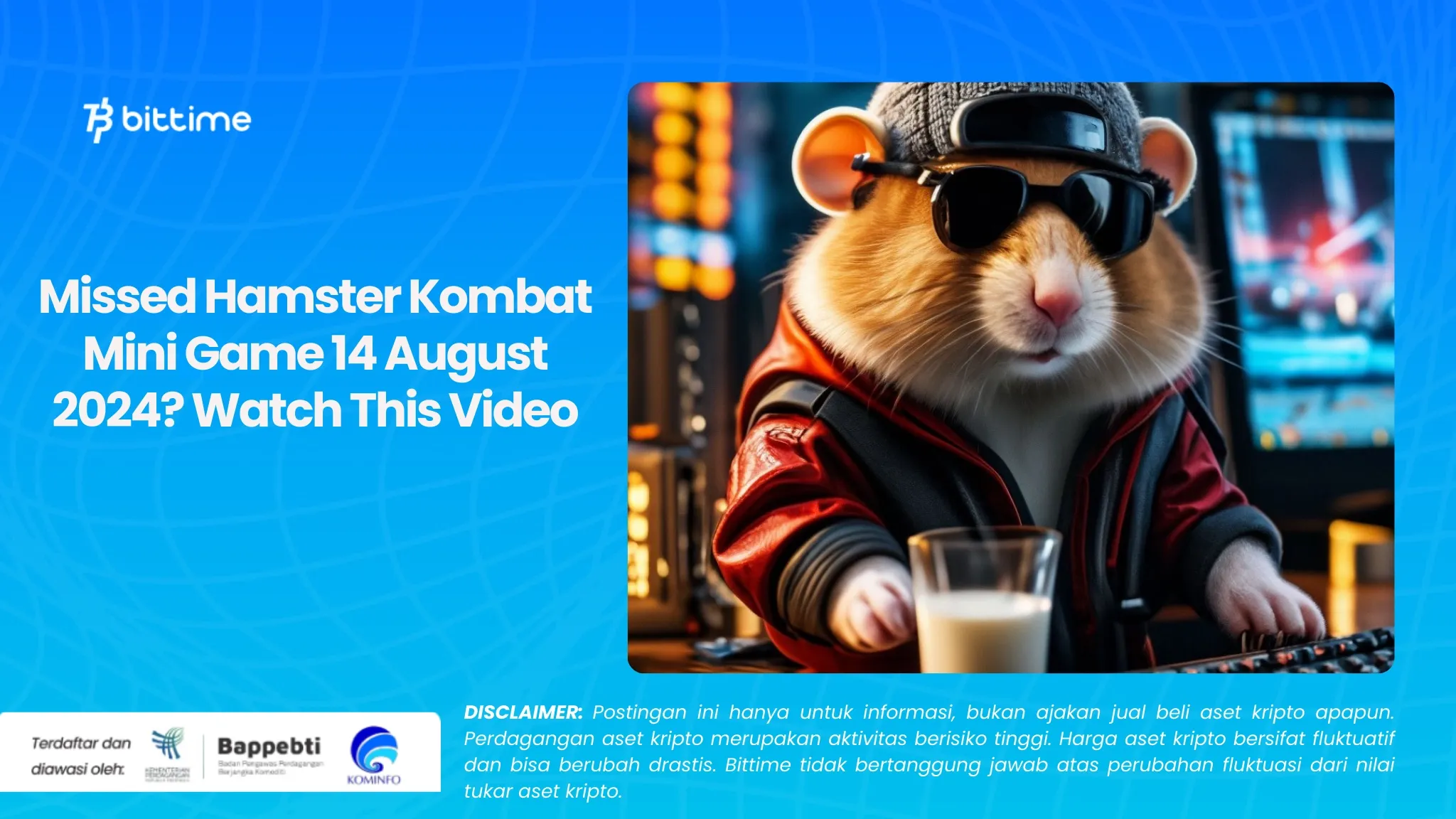 Ketinggalan Hamster Kombat Mini Game 14 Agustus 2024? Simak Video Ini