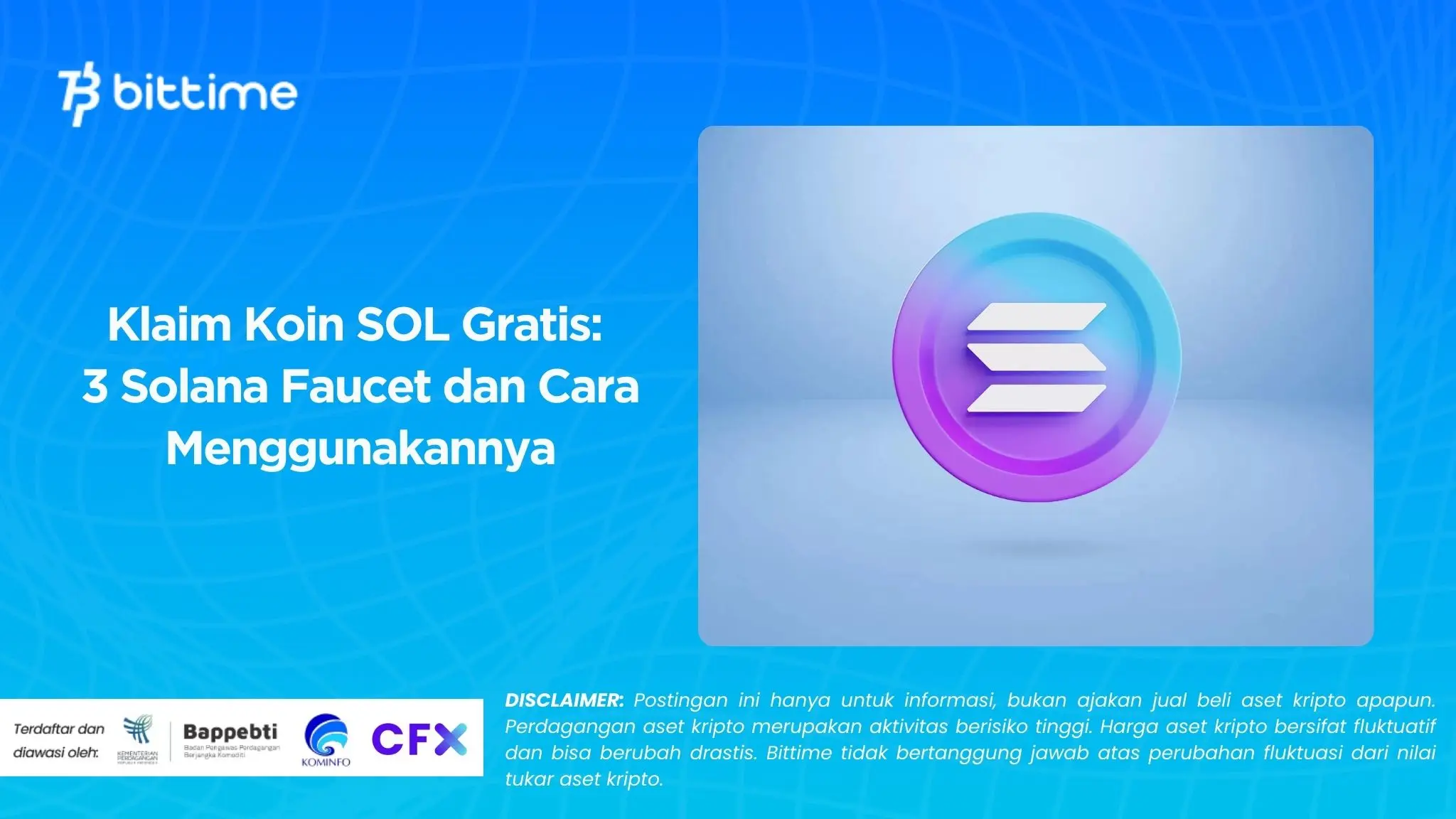 Klaim Koin SOL Gratis 3 Solana Faucet dan Cara Menggunakannya.