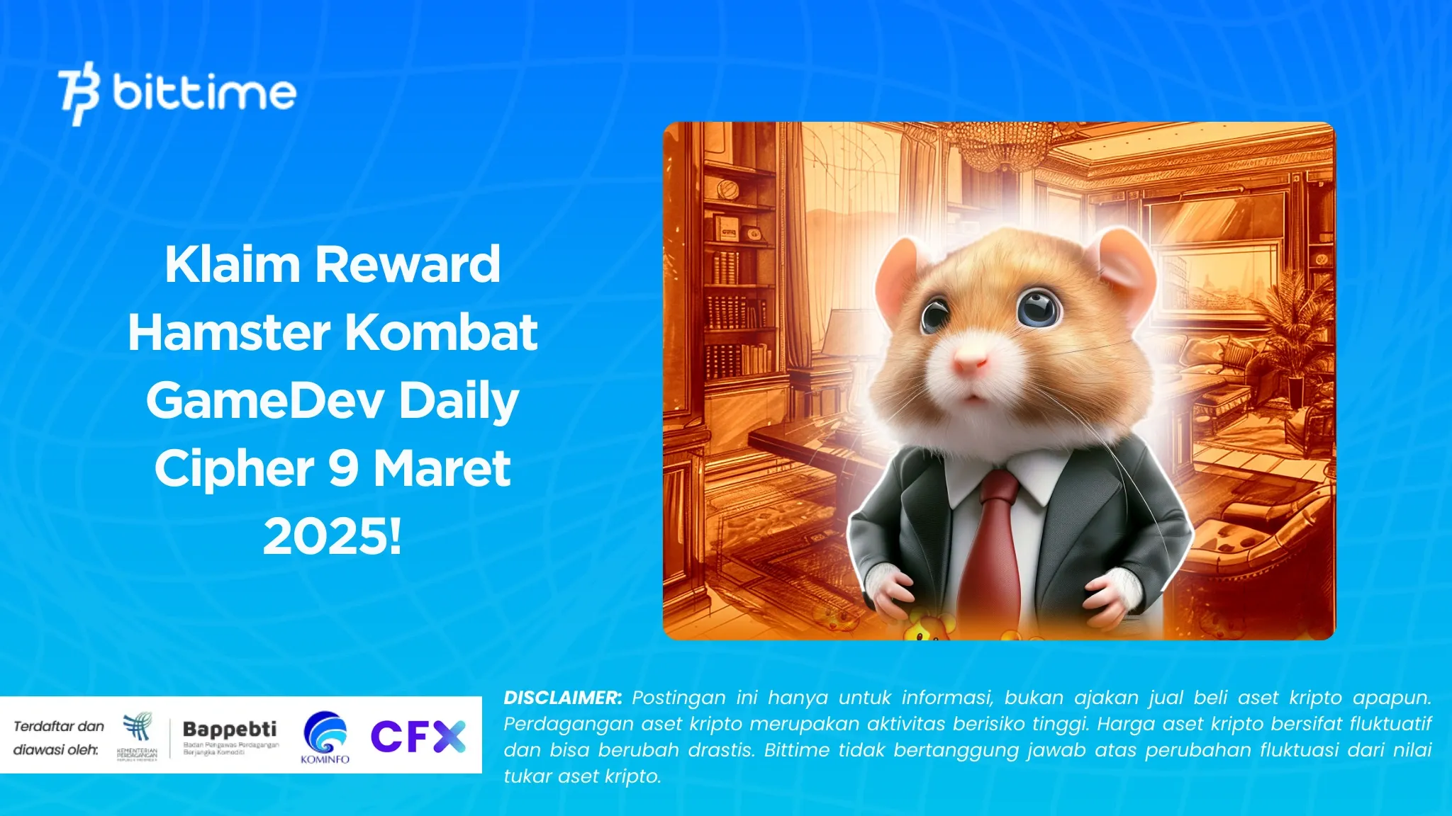 Klaim Reward Hamster Kombat GameDev Daily Cipher 9 Maret 2025!.webp