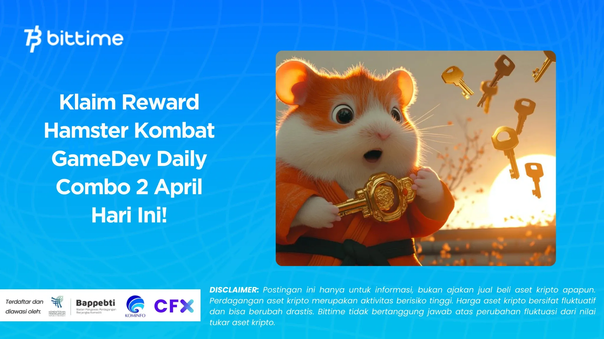 Klaim Reward Hamster Kombat GameDev Daily Combo 2 April Hari Ini!