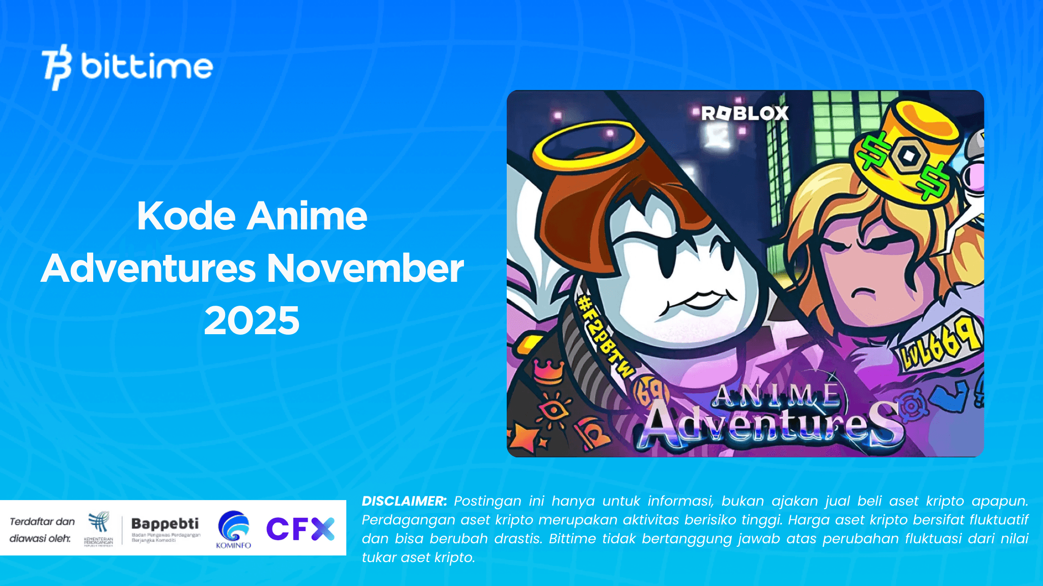 Kode Anime Adventures November 2025