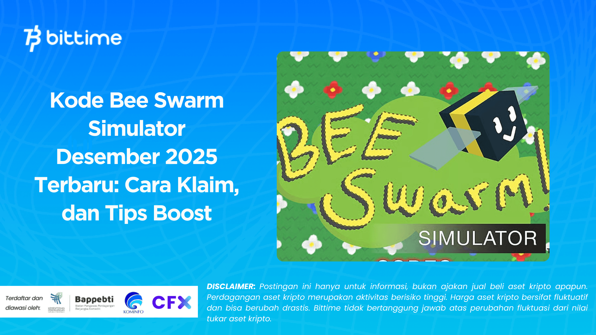 Kode Bee Swarm Simulator Desember 2025 Terbaru: Cara Klaim, dan Tips Boost