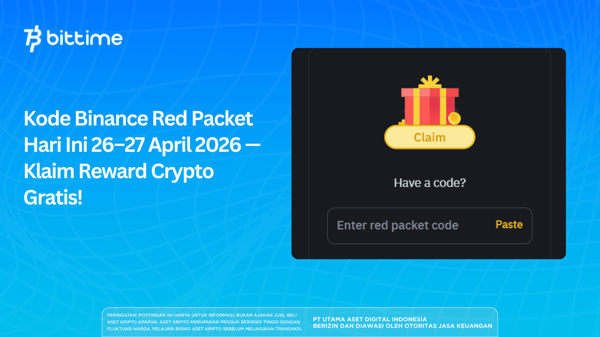 Binance Red Packet Code Today — April 26–27, 2026 | Claim Free Crypto Rewards