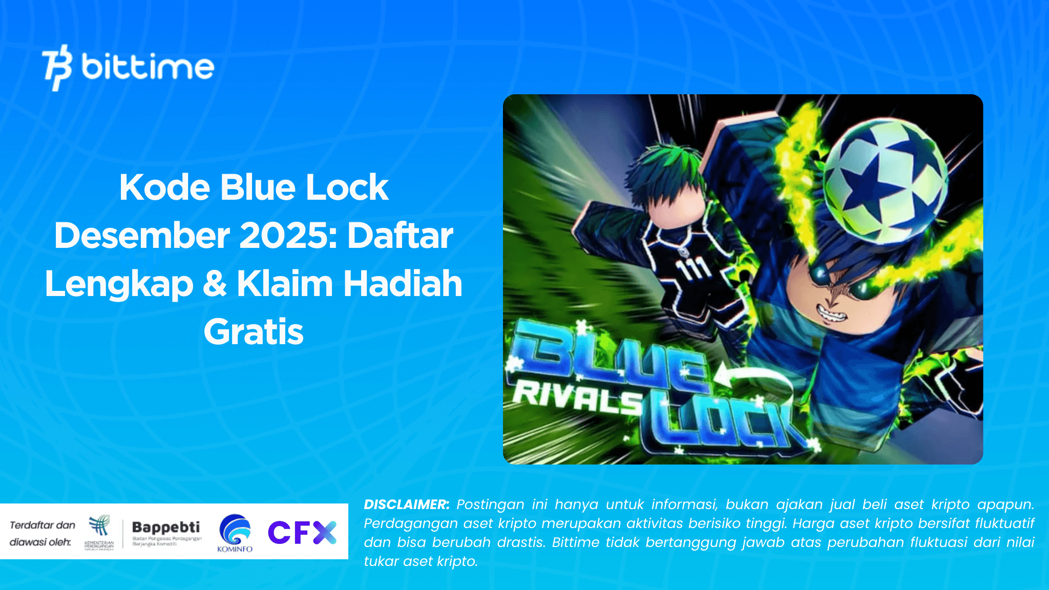 Kode Blue Lock Desember 2025: Daftar Lengkap & Klaim Hadiah Gratis