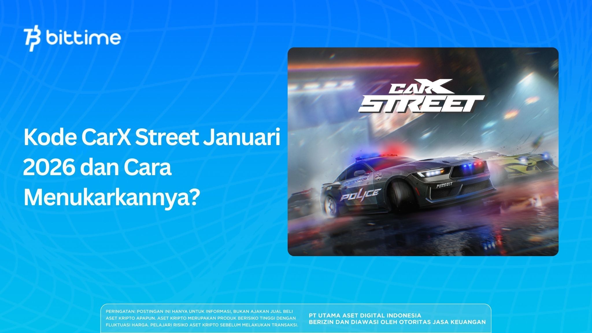 Kode CarX Street Januari 2026 dan Cara Menukarkannya?