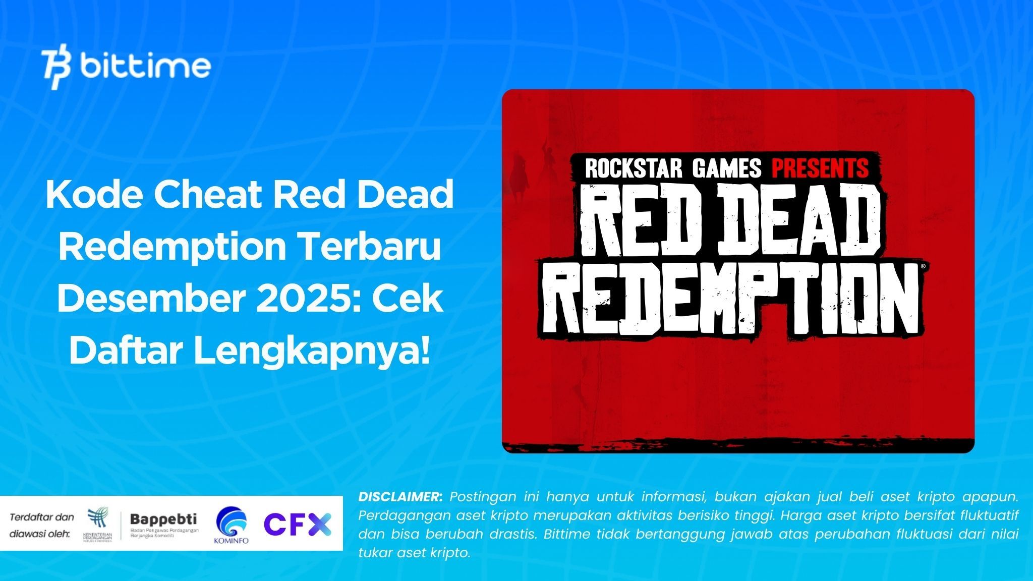 Kode Cheat Red Dead Redemption Terbaru Desember 2025: Cek Daftar Lengkapnya!