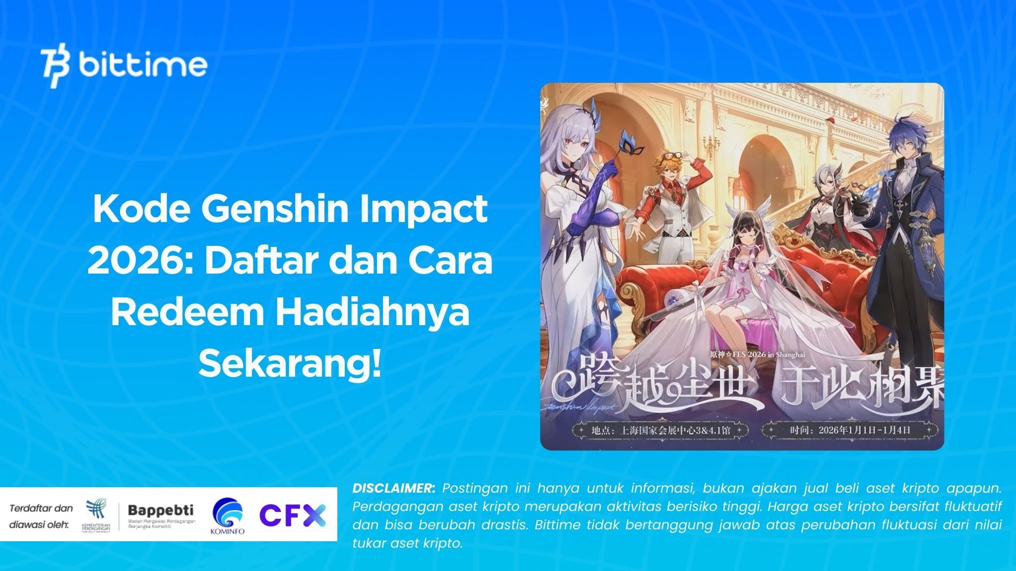 Kode Genshin Impact 2026 Daftar dan Cara Redeem Hadiahnya Sekarang