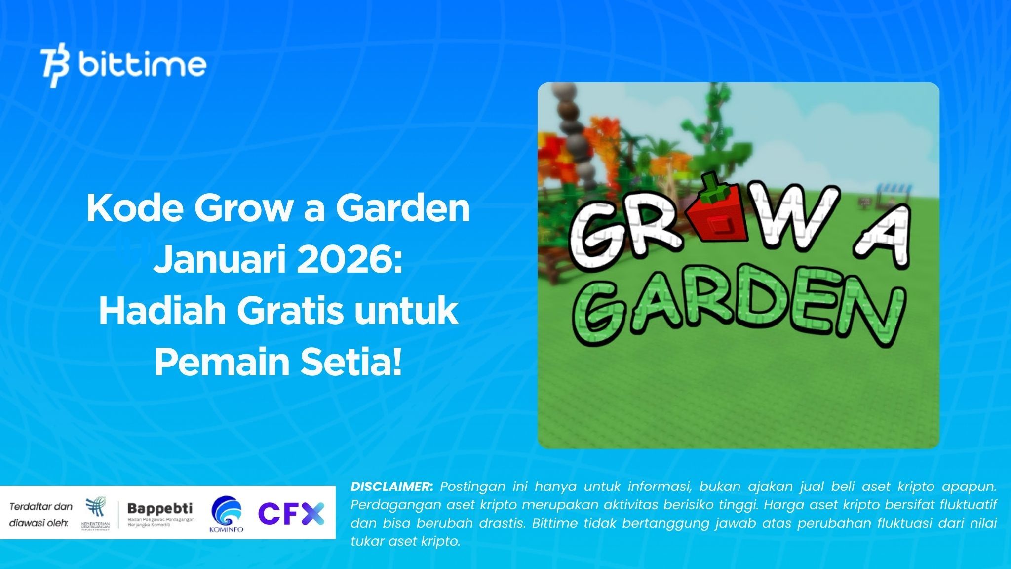 Kode Grow a Garden Januari 2026: Hadiah Gratis untuk Pemain Setia!