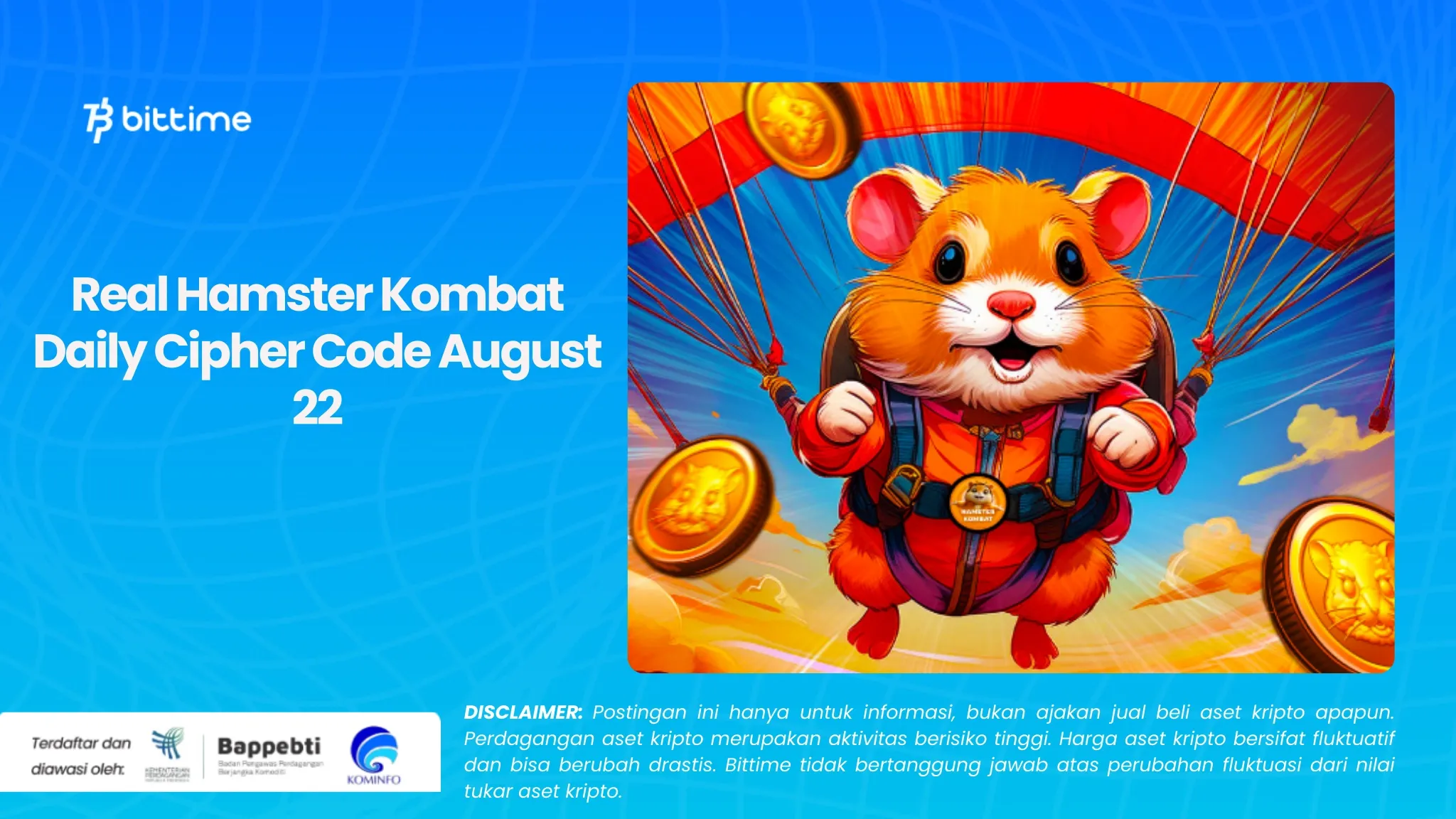 Kode Hamster Kombat Daily Cipher 22 Agustus yang Sesungguhnya