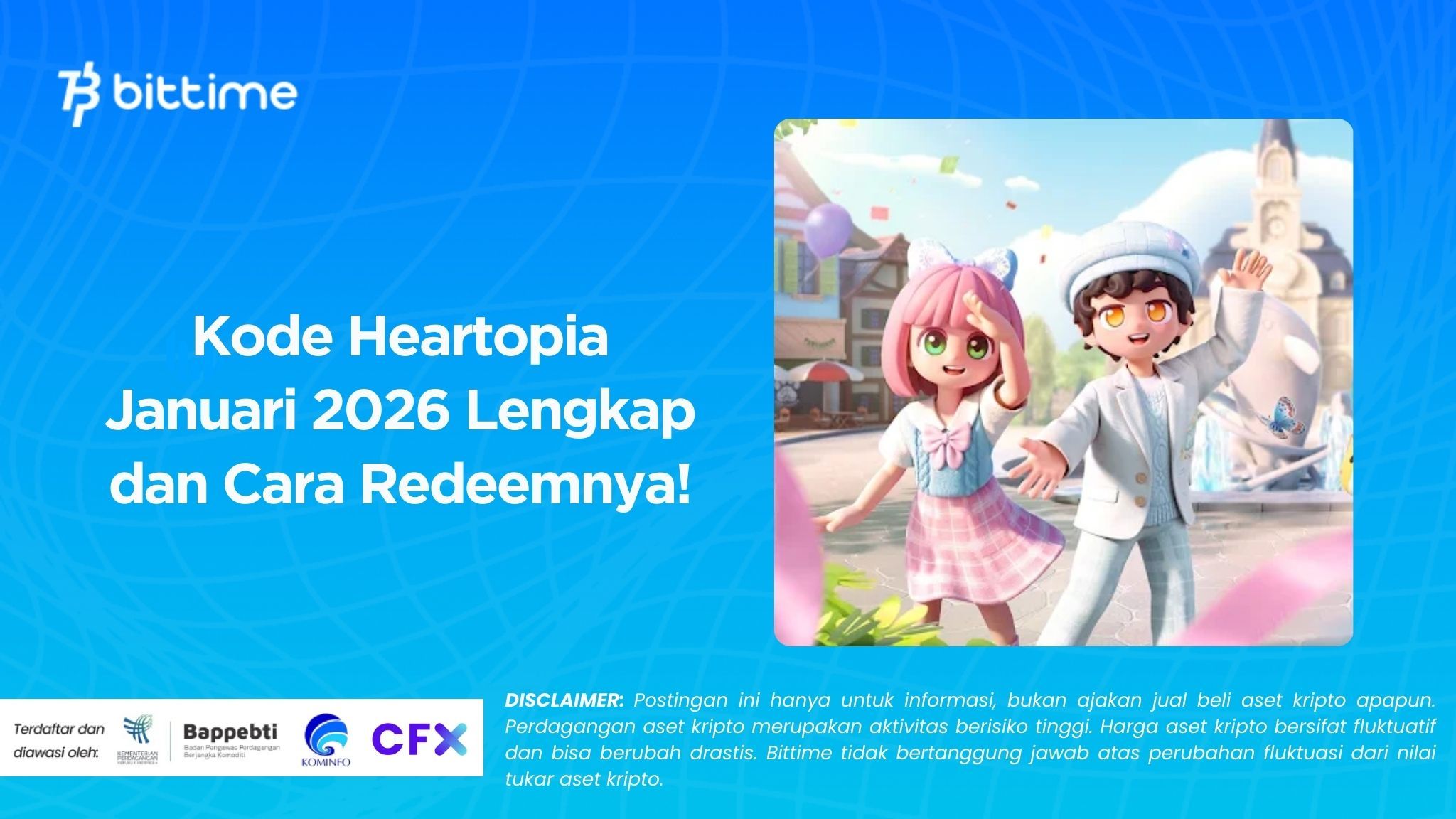 Kode Heartopia Januari 2026 Lengkap dan Cara Redeemnya