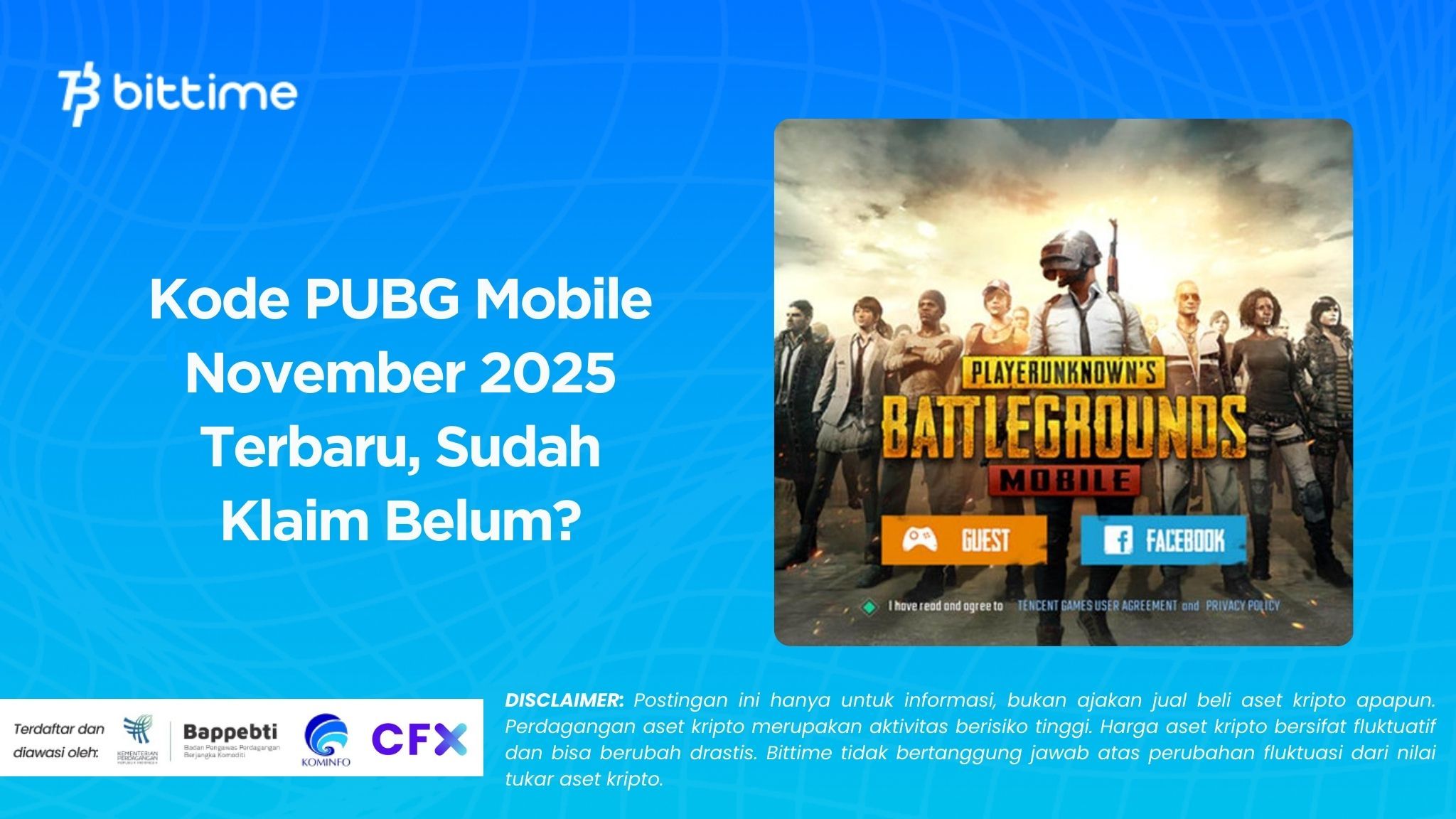 Kode PUBG Mobile November 2025 Terbaru, Sudah Klaim Belum