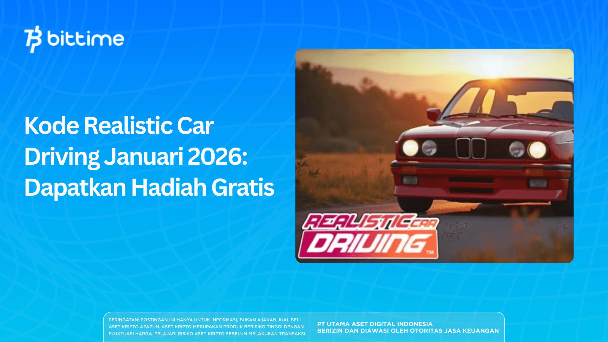 Kode Realistic Car Driving Januari 2026: Dapatkan Hadiah Gratis