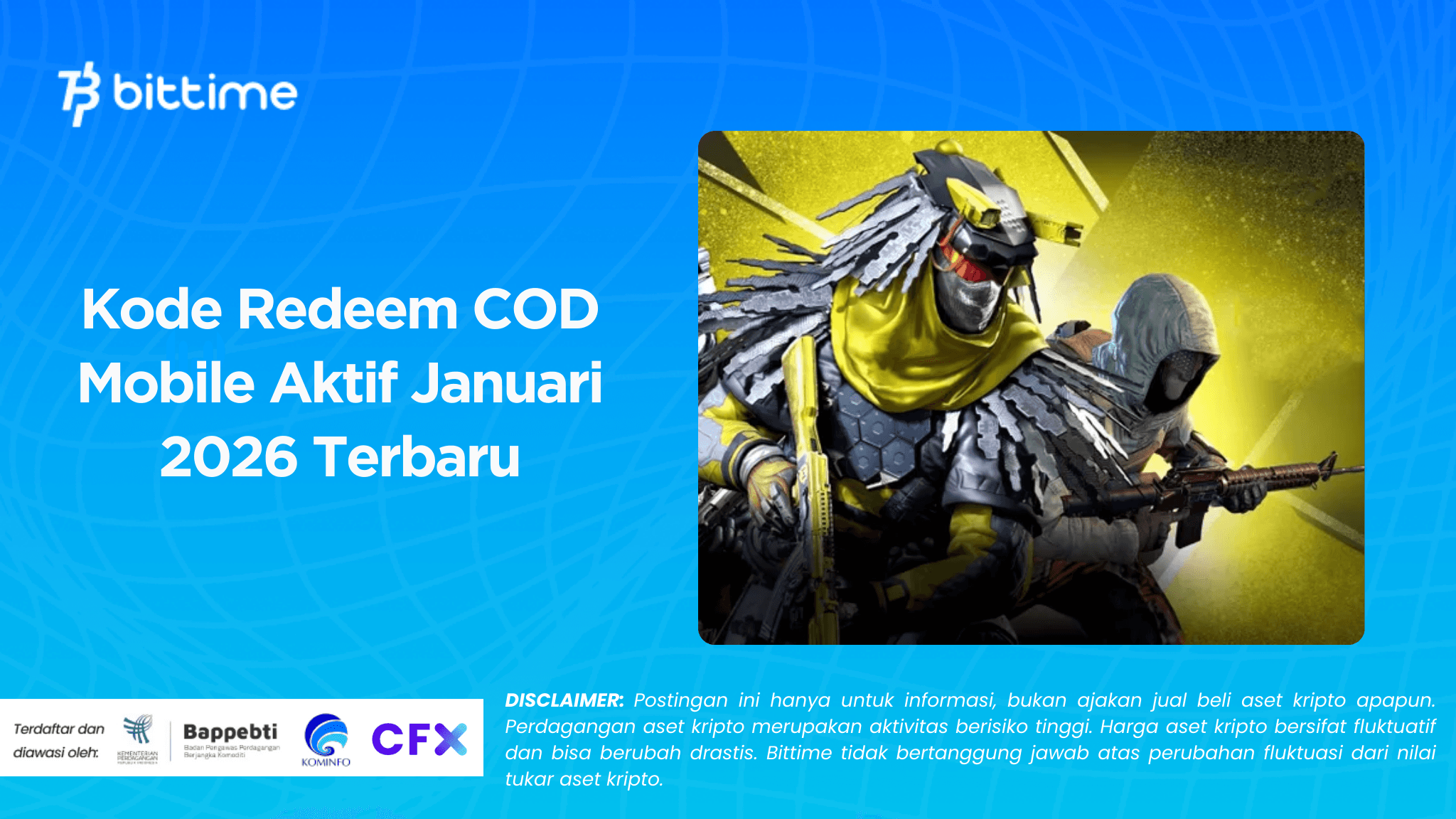 Kode Redeem COD Mobile Aktif Januari 2026 Terbaru