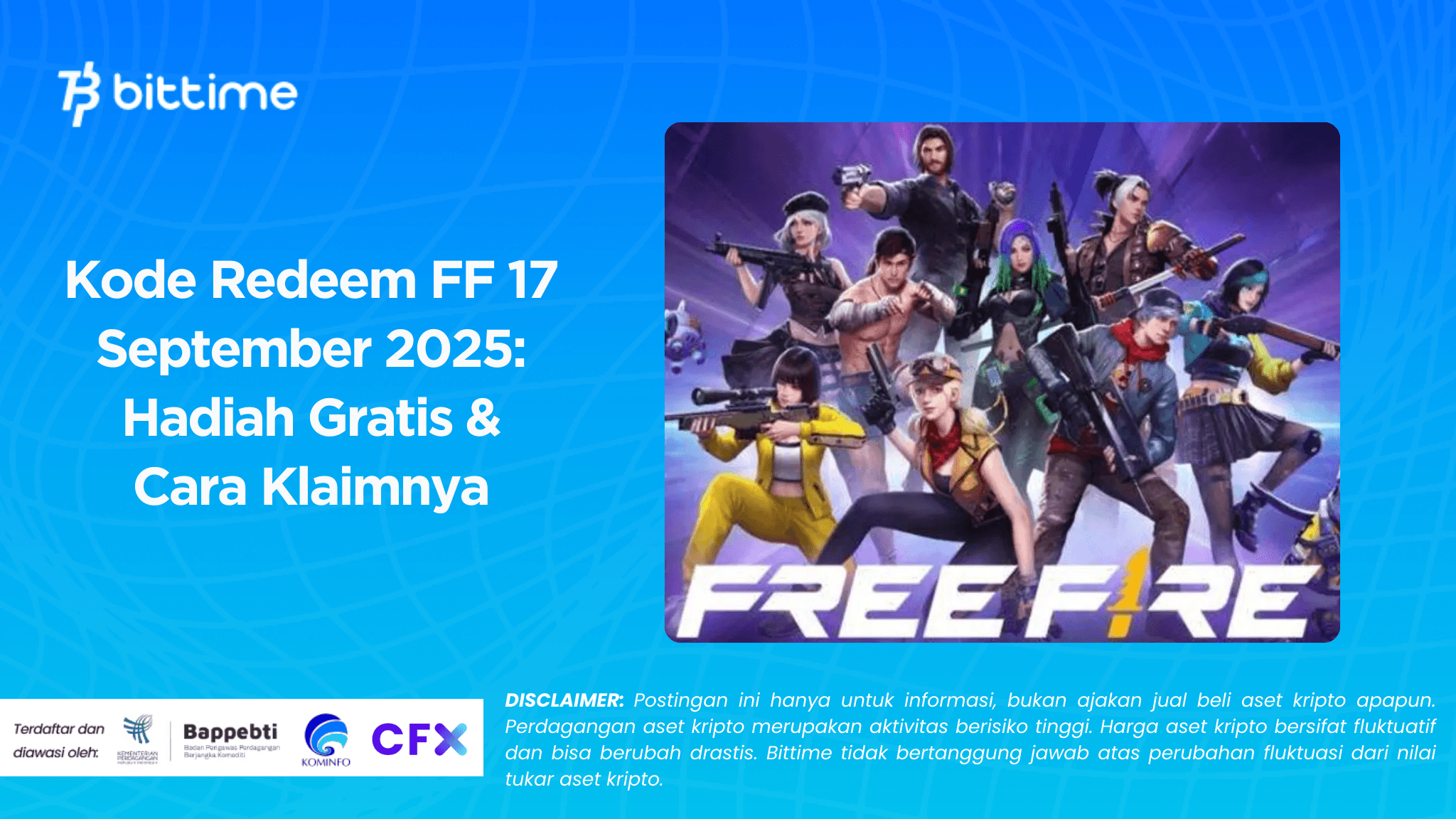 Kode Redeem FF 17 September 2025: Hadiah Gratis & Cara Klaimnya