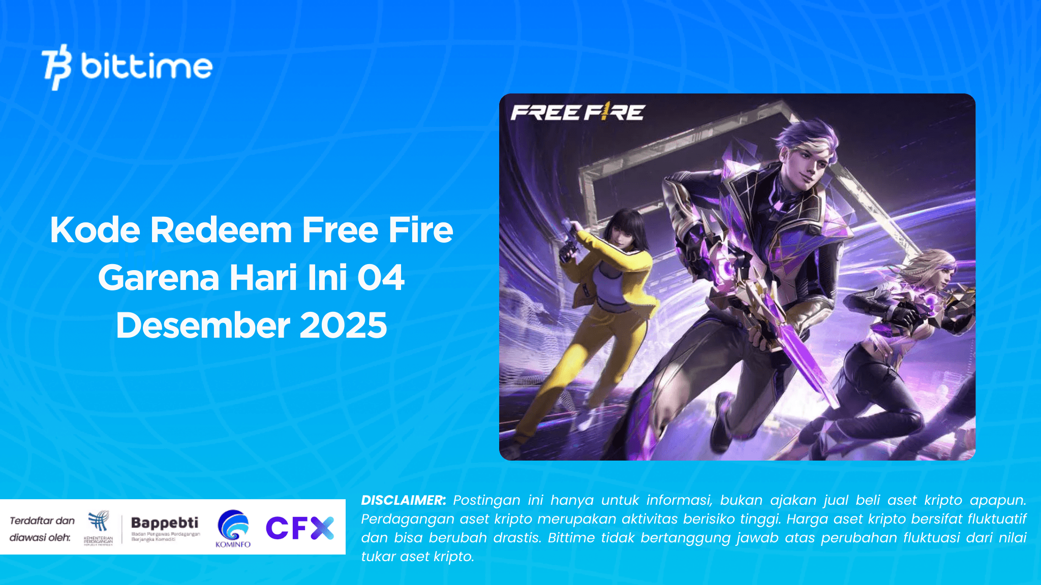 Kode Redeem Free Fire Garena Hari Ini 04 Desember 2025