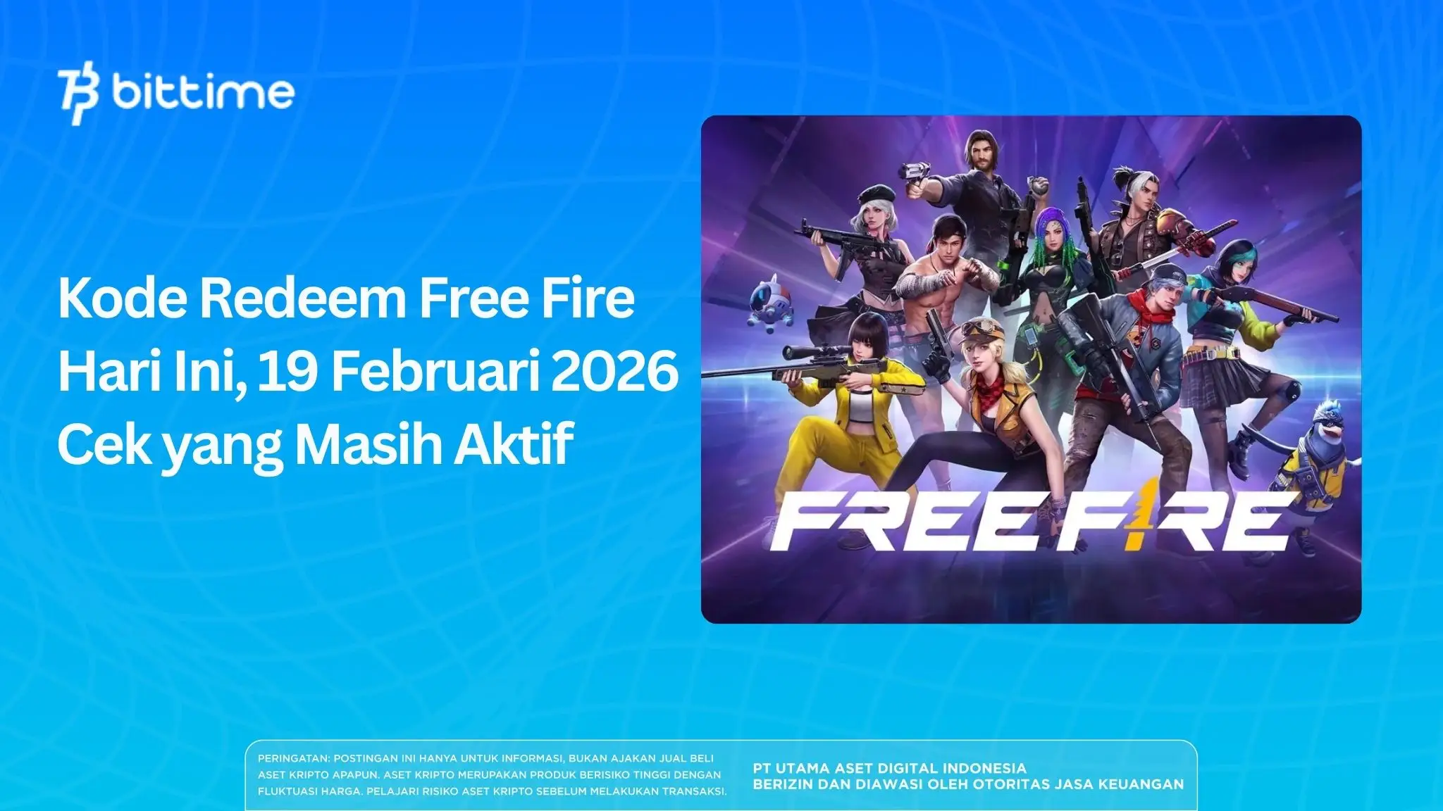 Kode Redeem Free Fire Hari Ini, 19 Februari 2026, Cek yang Masih Aktif