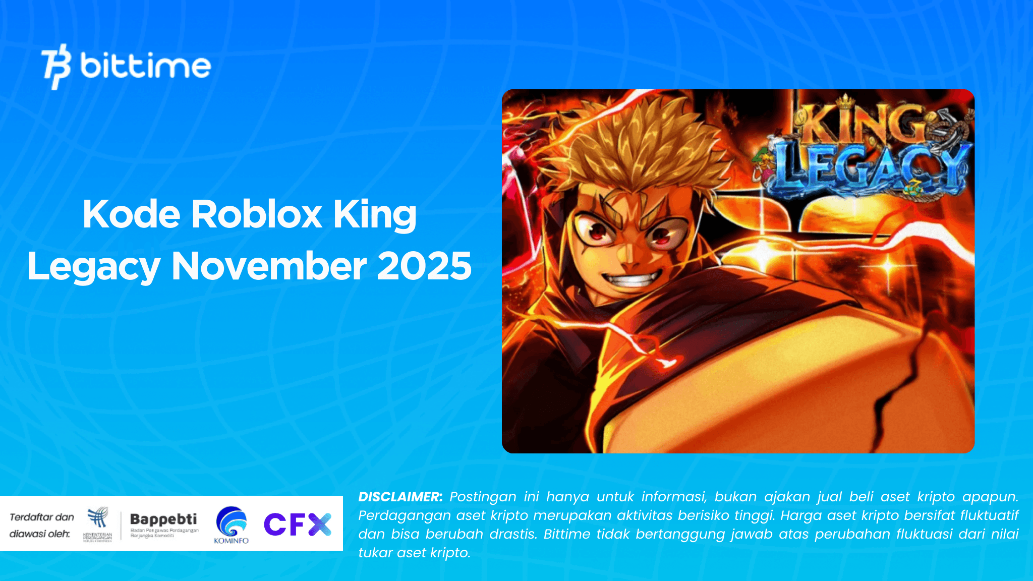 Kode Roblox King Legacy November 2025
