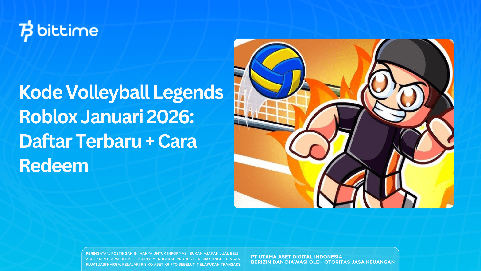 Kode Volleyball Legends Roblox Januari 2026: Daftar Terbaru + Cara Redeem
