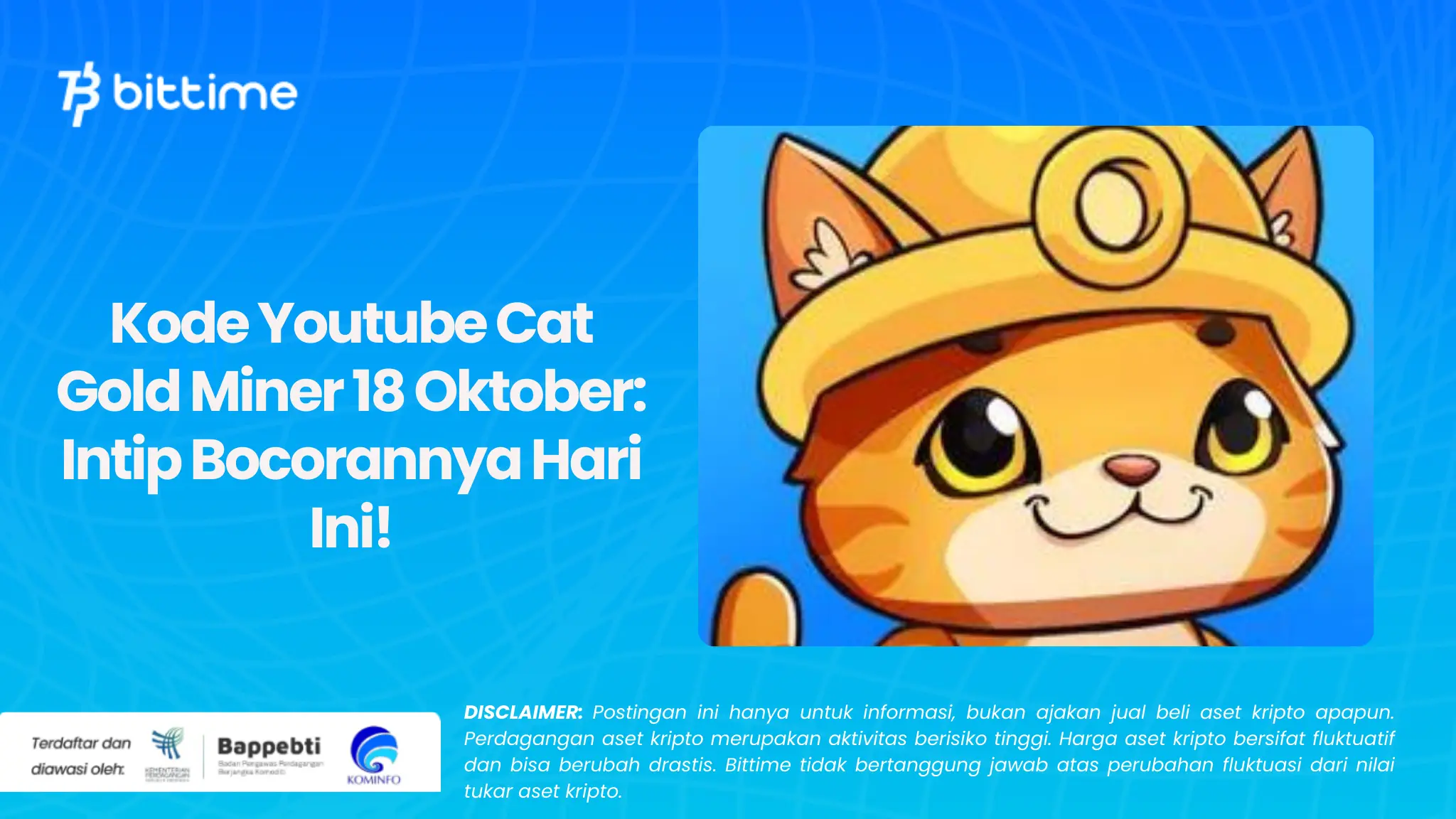 Kode Youtube Cat Gold Miner 18 Oktober: Intip Bocorannya Hari Ini!