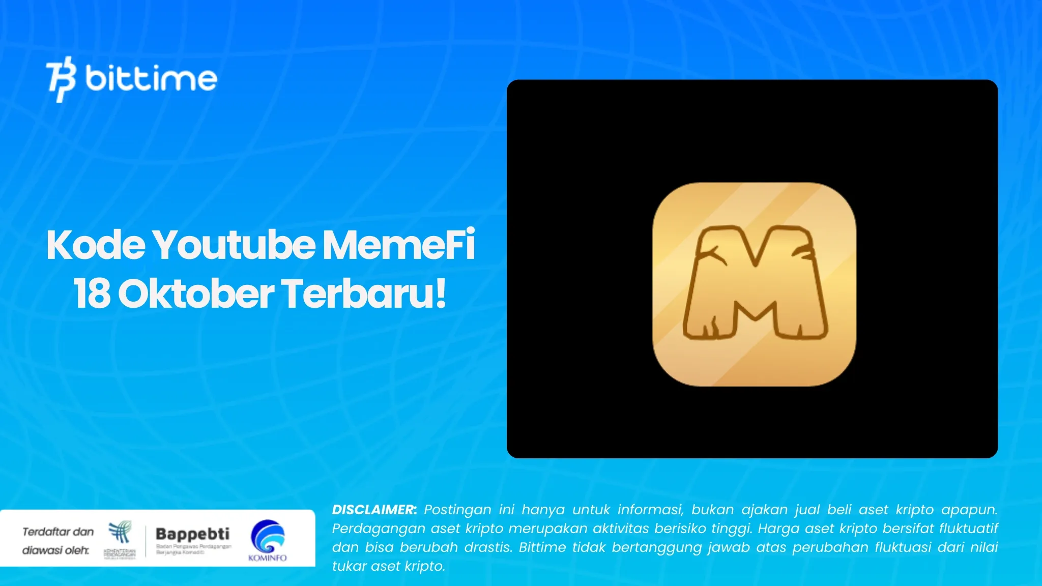 Kode Youtube MemeFi 18 Oktober Terbaru!.webp