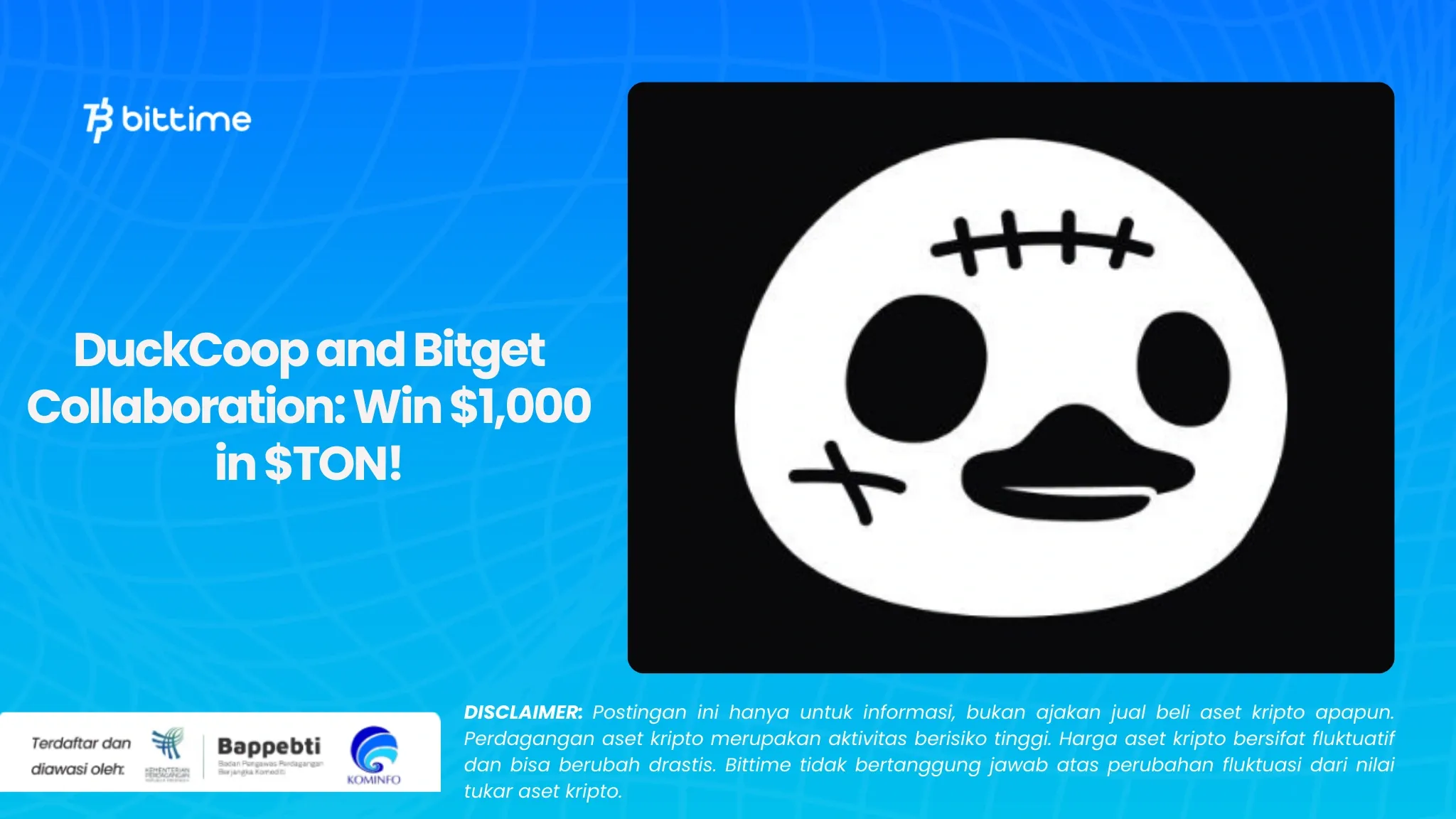 DuckCoop and Bitget Collaboration: Win $1,000 in $TON!