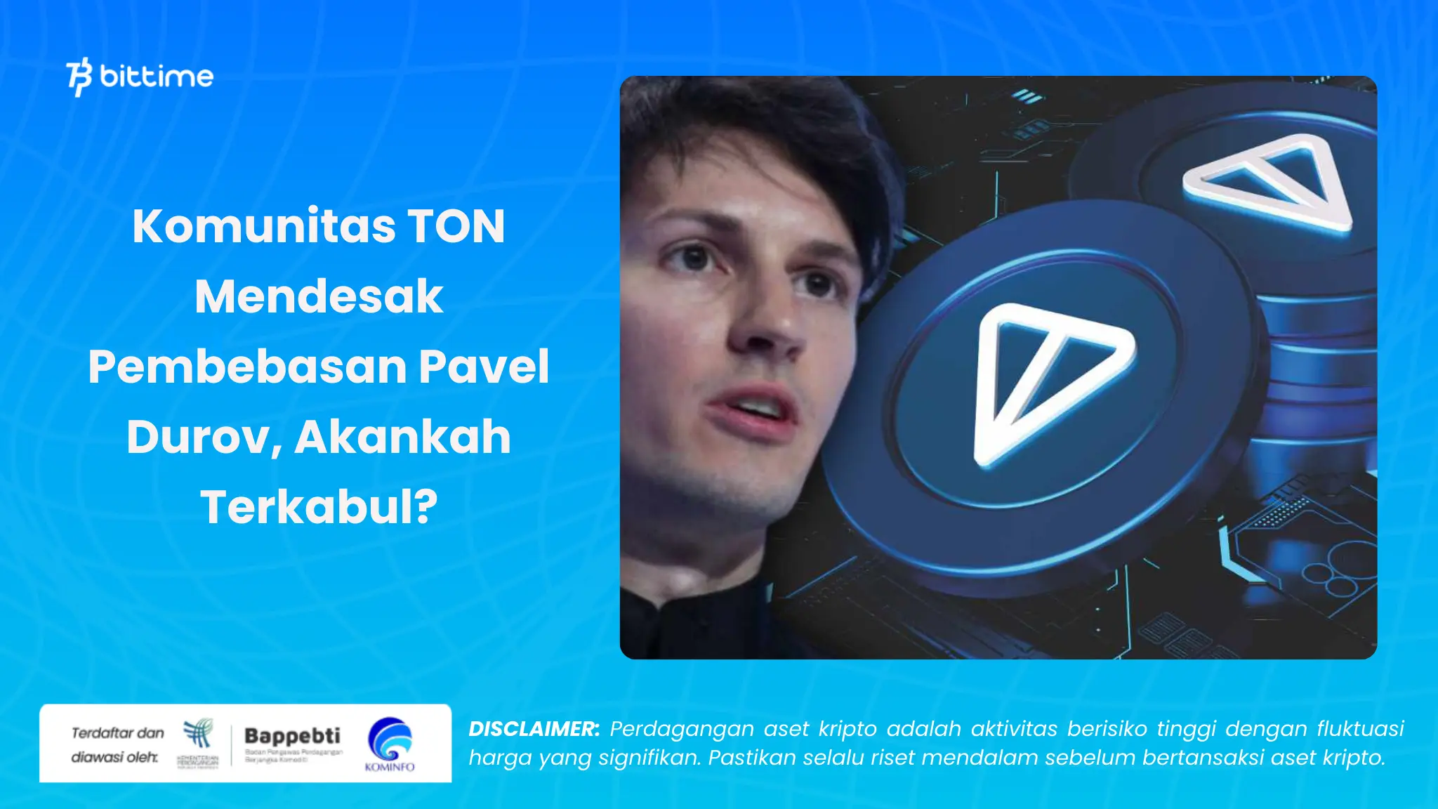 Komunitas TON Mendesak Pembebasan Pavel Durov - Bittime.webp