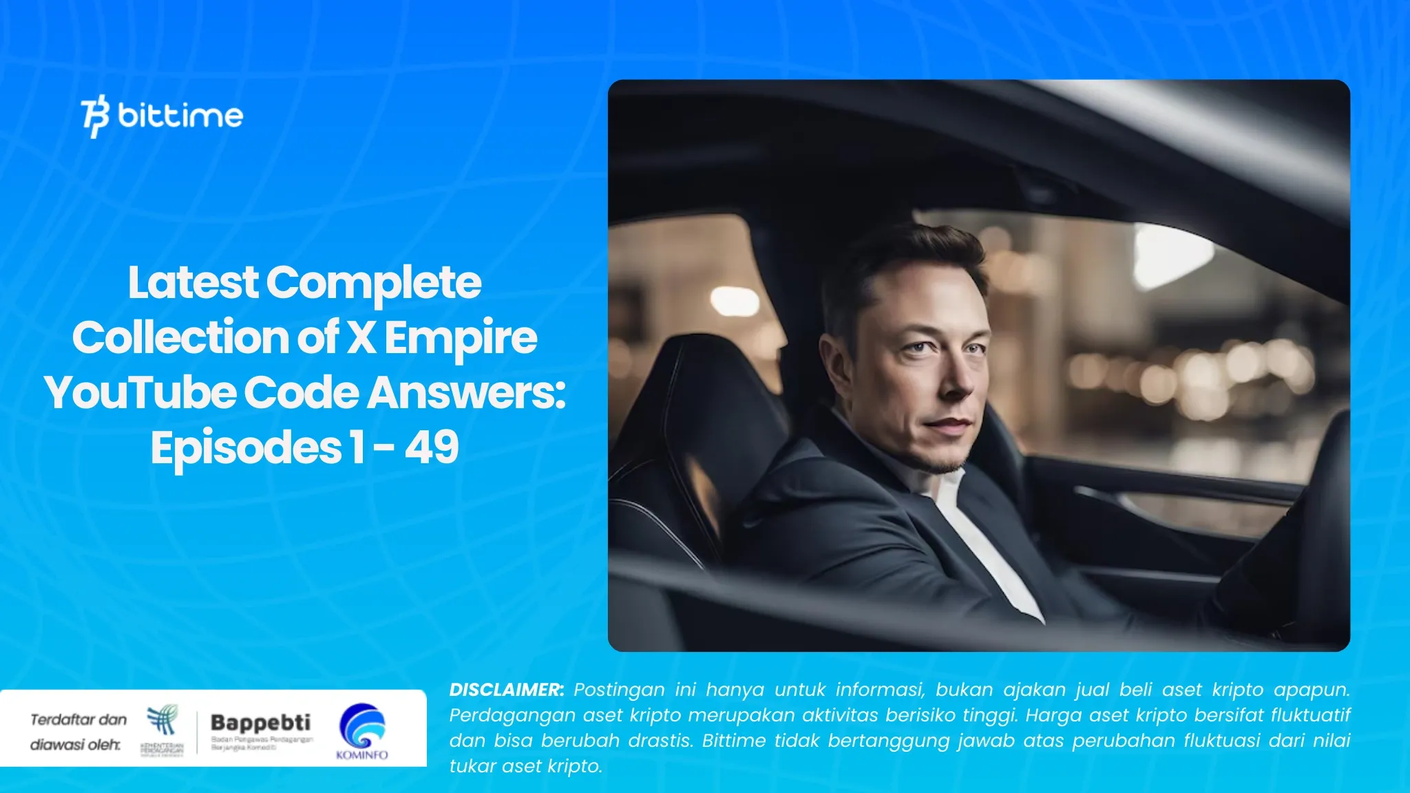Kumpulan Jawaban Lengkap X Empire YouTube Code Terbaru Episode 1 - 49