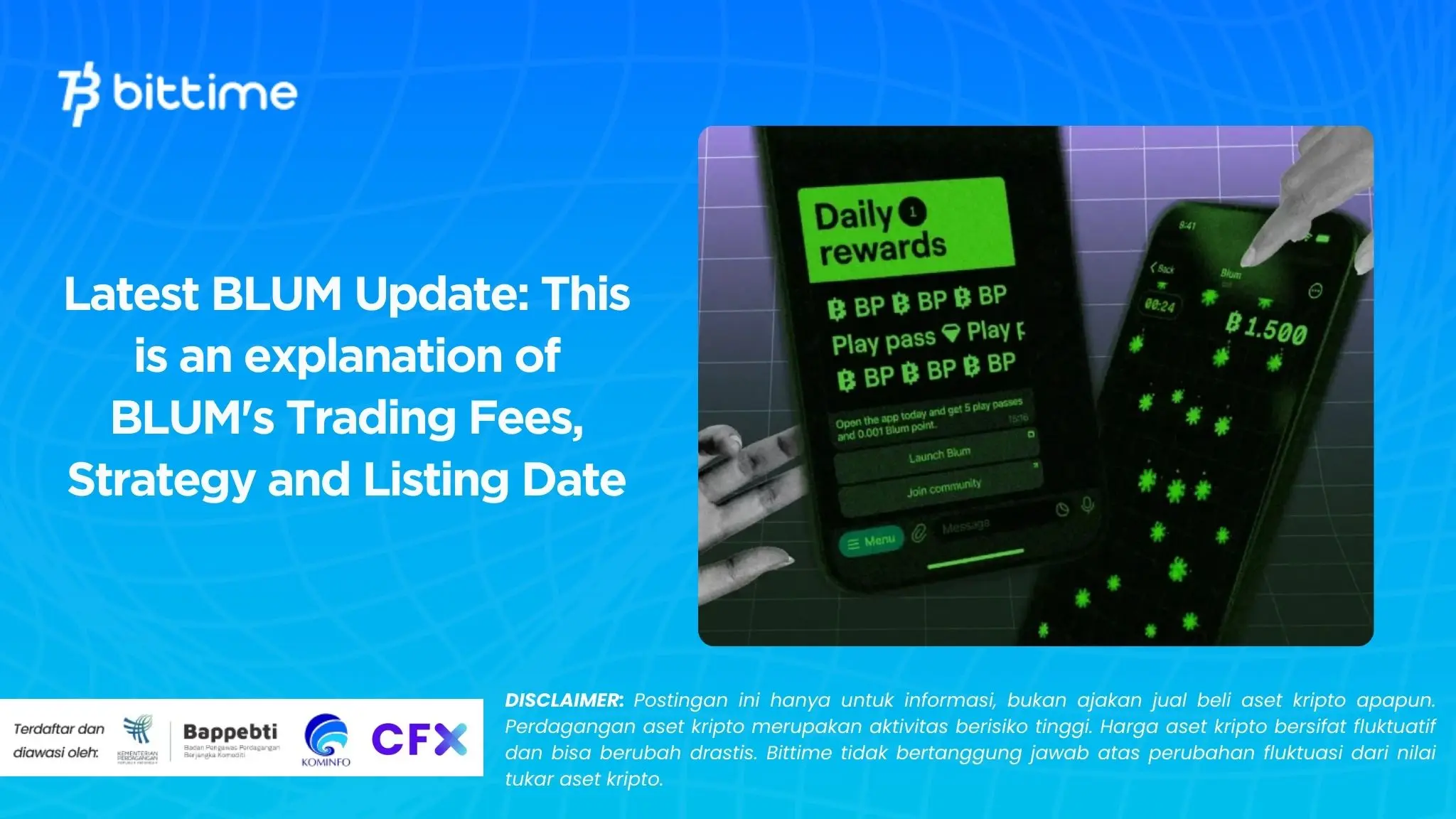 Latest BLUM Update: This is an explanation of BLUM's Trading Fees, Strategy and Listing Date