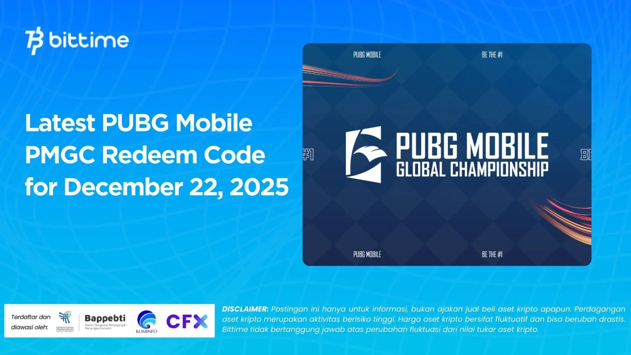 Latest PUBG Mobile PMGC Redeem Code for December 22, 2025.webp