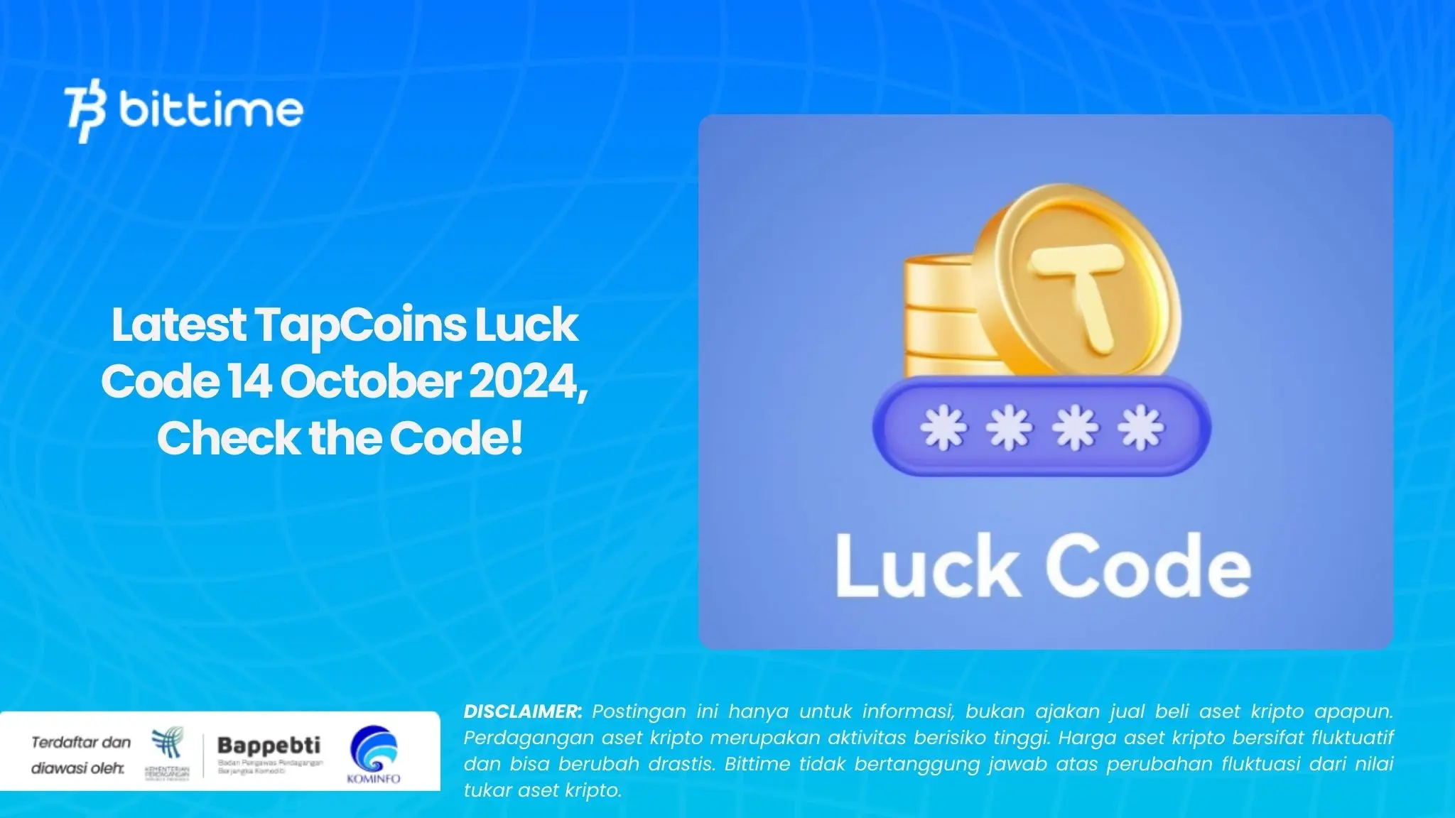 Latest TapCoins Luck Code 14 October 2024, Check the Code! .webp