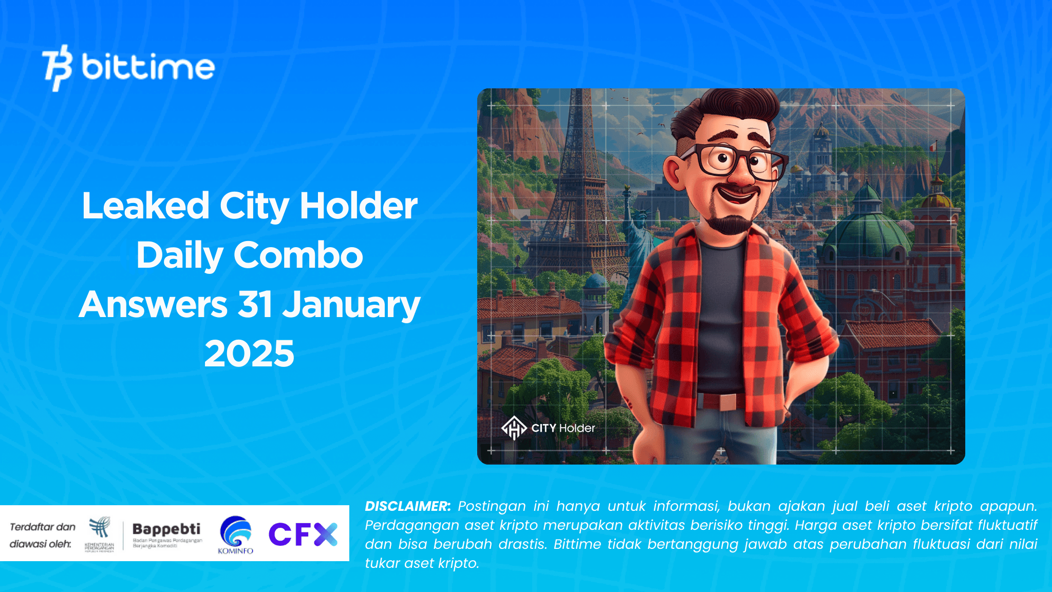 Leaked City Holder Daily Combo Answers 31 January 2025.