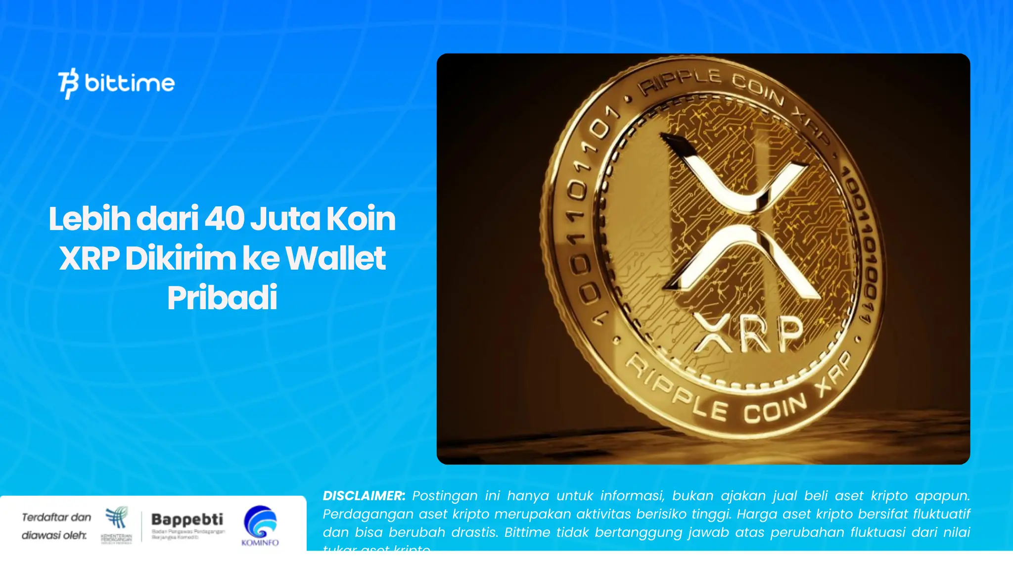 Lebih dari 40 Juta Koin XRP Dikirim ke Wallet Pribadi.webp