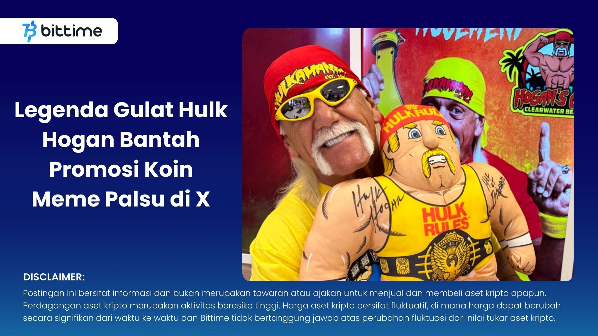 Legenda Gulat Hulk Hogan Bantah Promosi Koin Meme Palsu di X