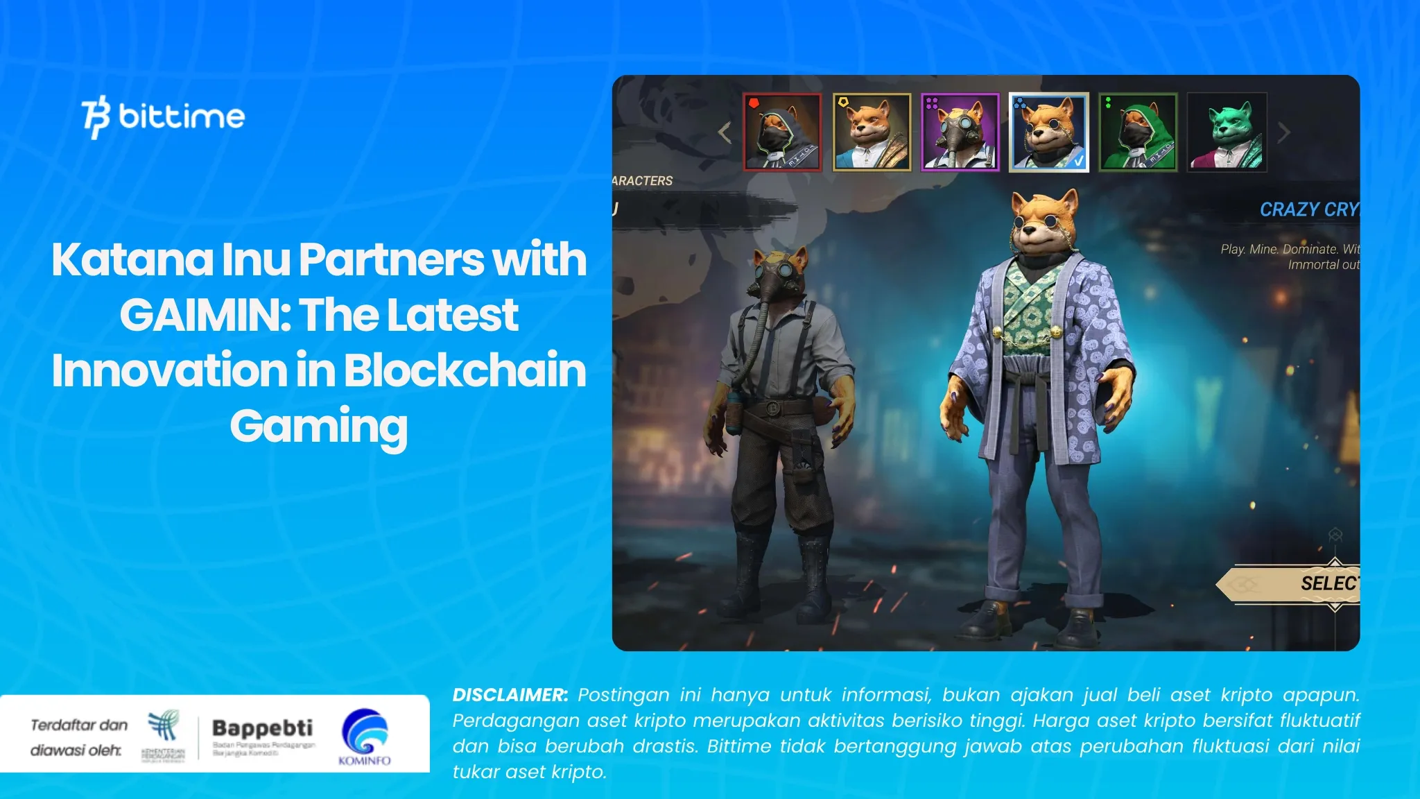 Katana Inu Partners with GAIMIN: The Latest Innovation in Blockchain Gaming
