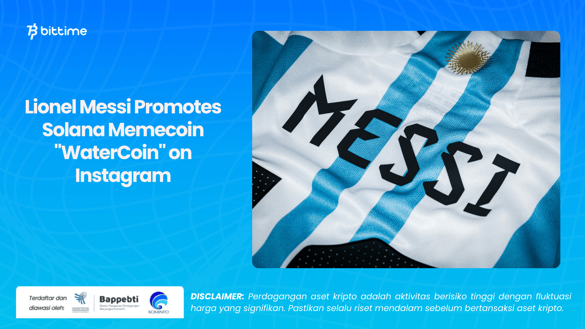 Lionel Messi Promotes Solana Memecoin "WaterCoin" on Instagram